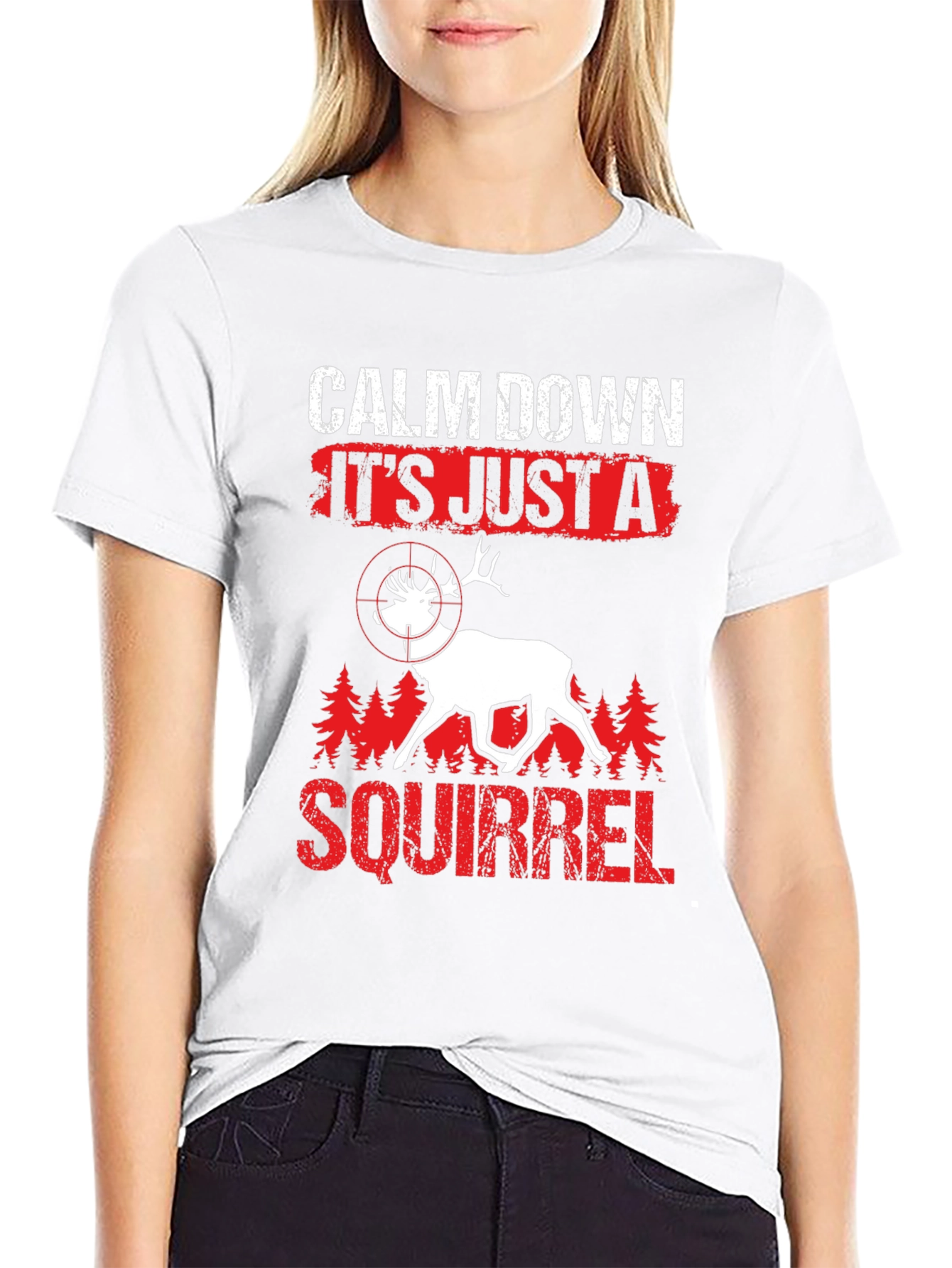 Calm Down Squirrel Hunting T-Shirt