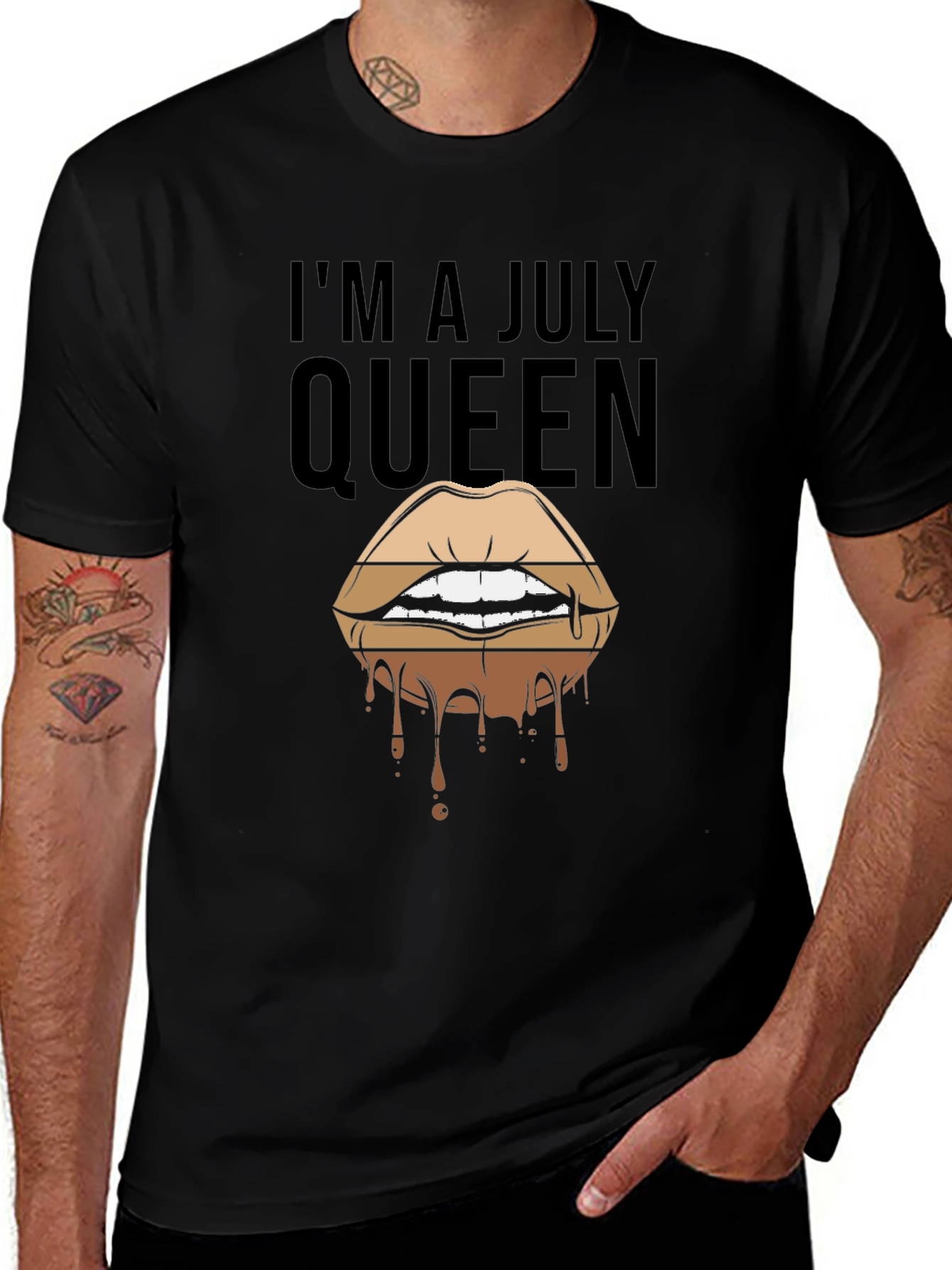 Im A July Queen Lips Graphic Tee