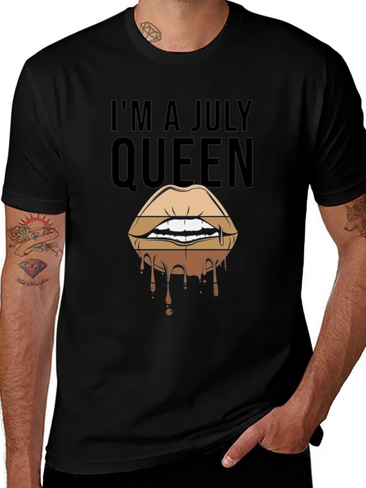 Im A July Queen Lips Graphic Tee