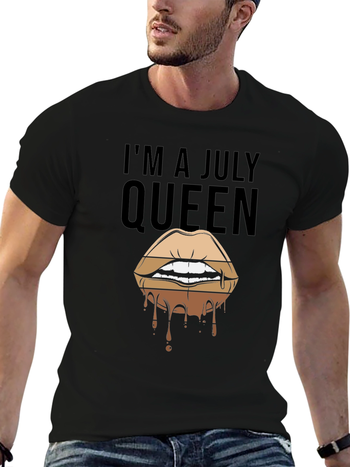 Im A July Queen Lips Graphic Tee