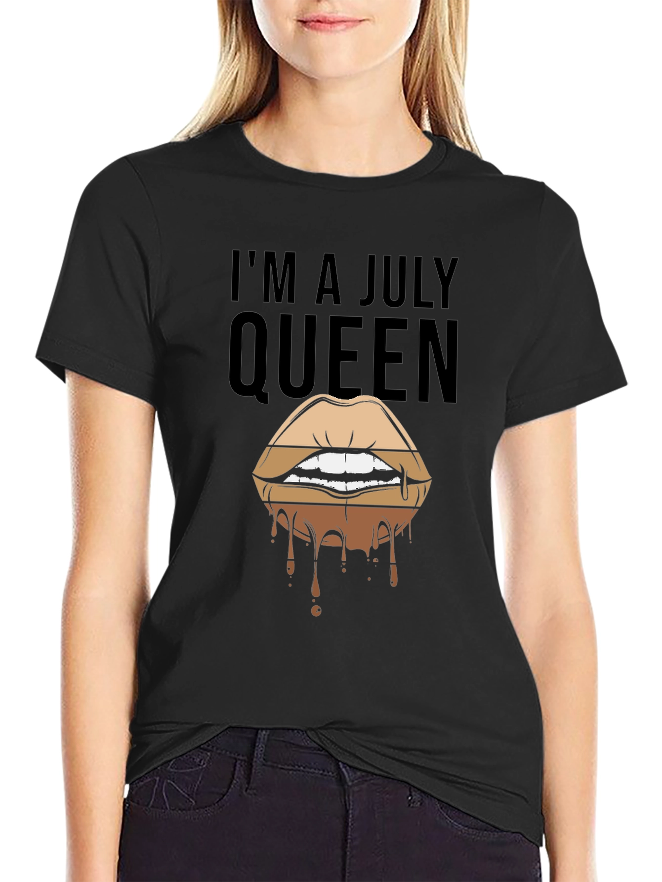 Im A July Queen Lips Graphic Tee