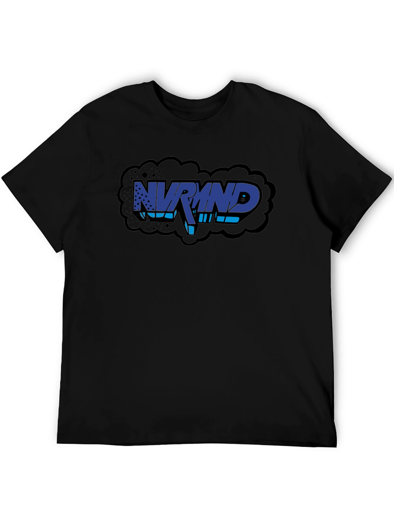 NVRMND Graphic Print T-Shirt - Black
