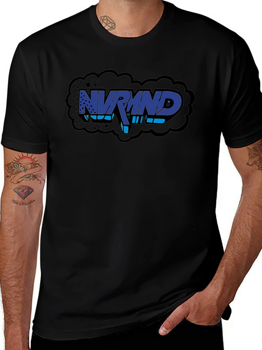 NVRMND Graphic Print T-Shirt - Black