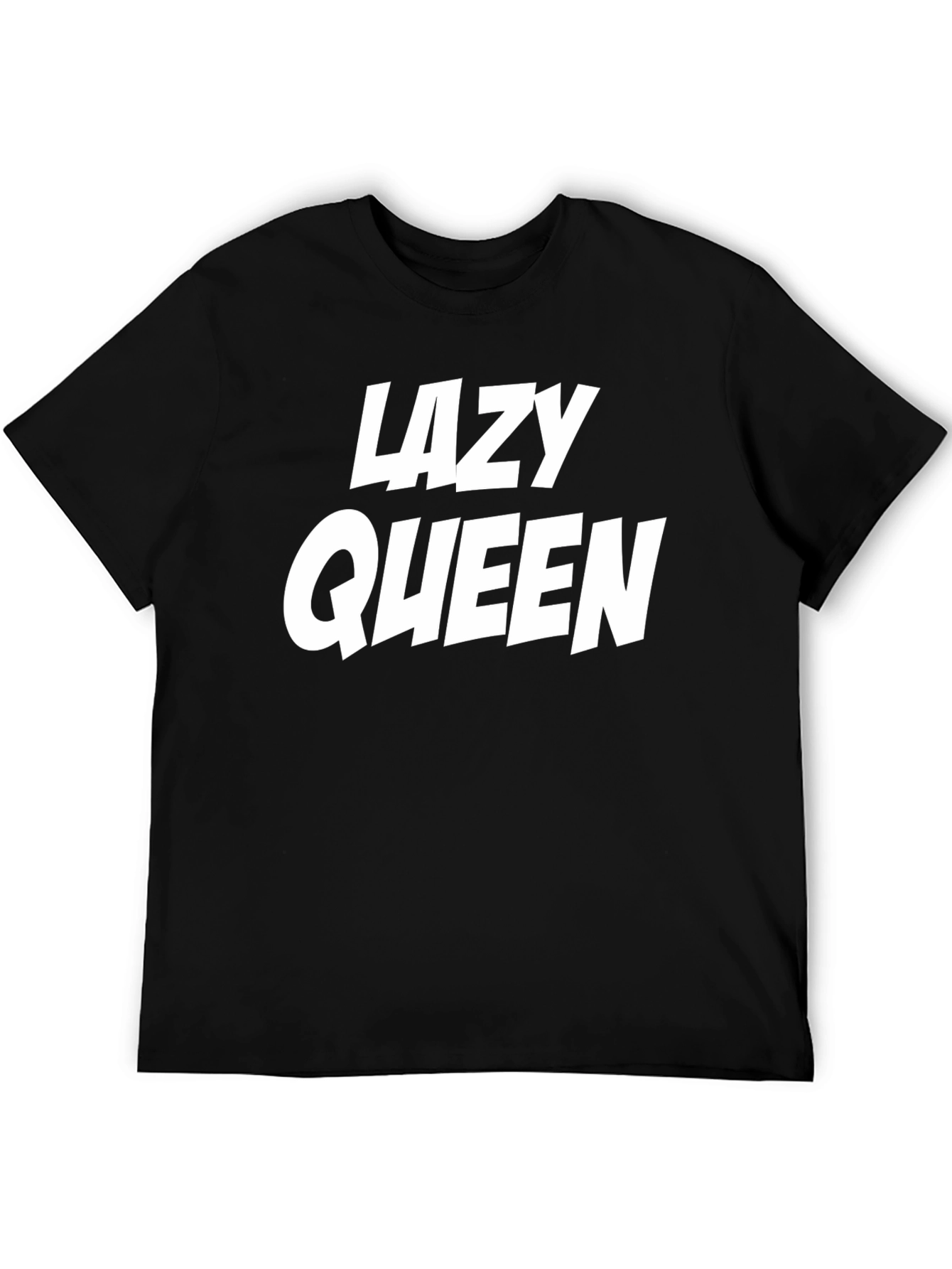 Lazy Queen Graphic Tee - Black T-Shirt