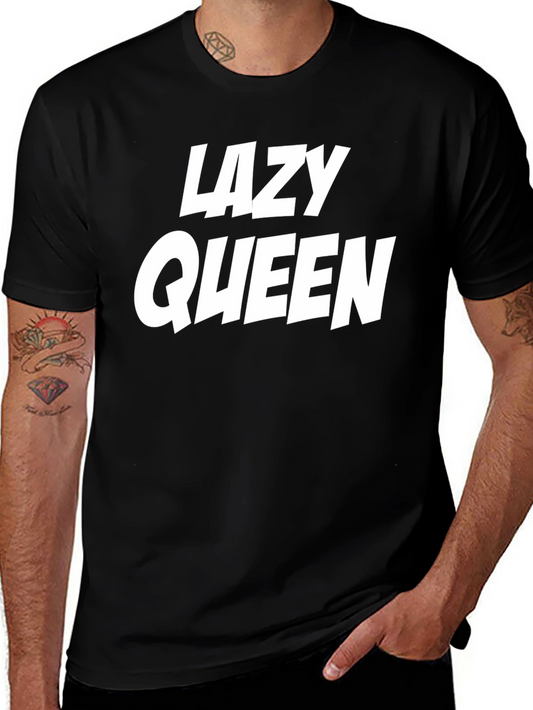 Lazy Queen Graphic Tee - Black T-Shirt