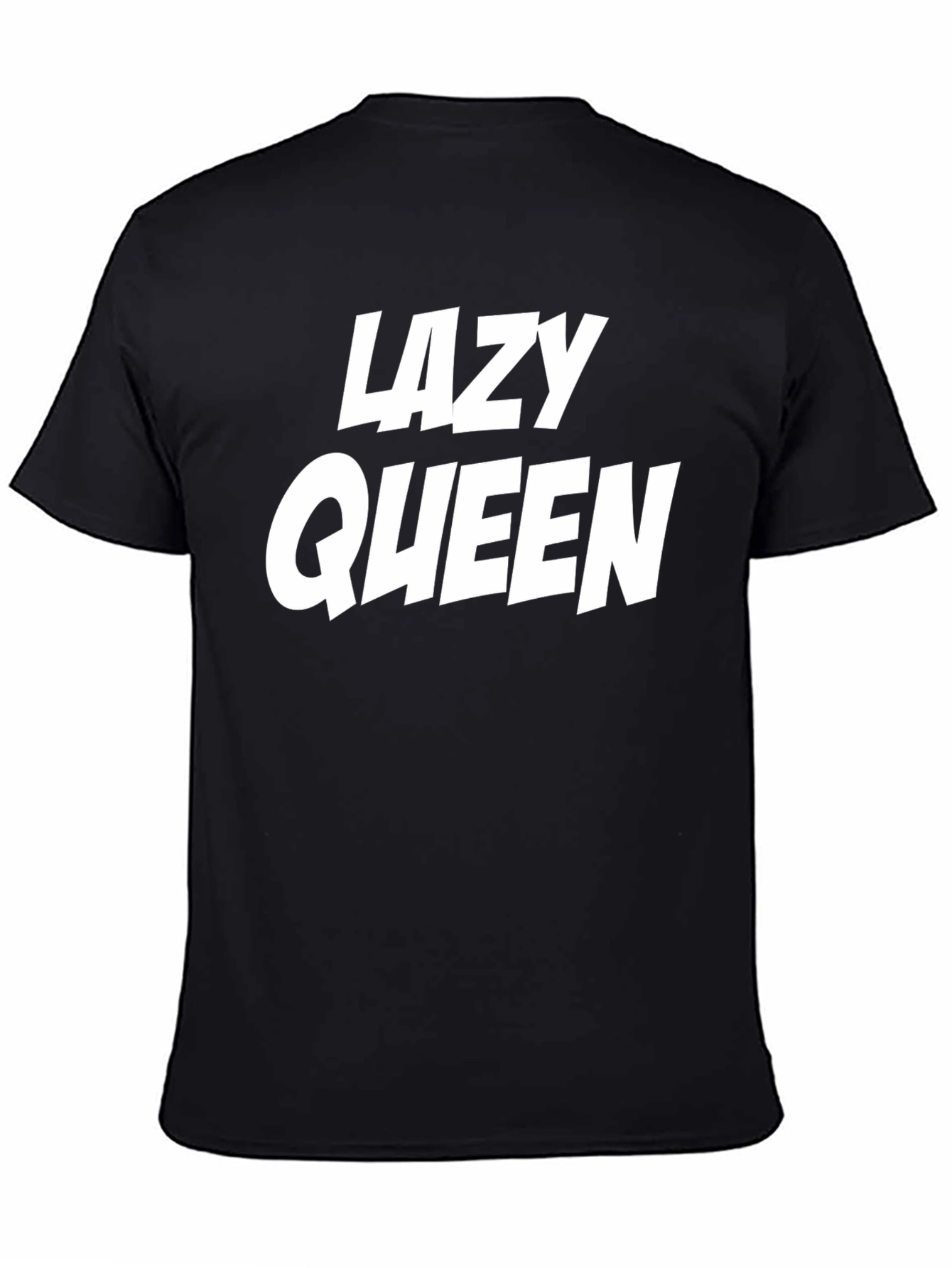 Lazy Queen Graphic Tee - Black T-Shirt