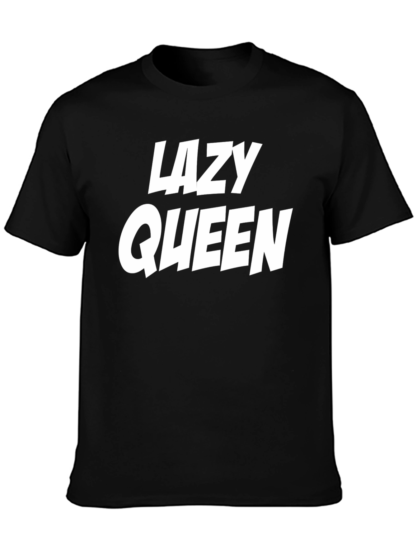 Lazy Queen Graphic Tee - Black T-Shirt