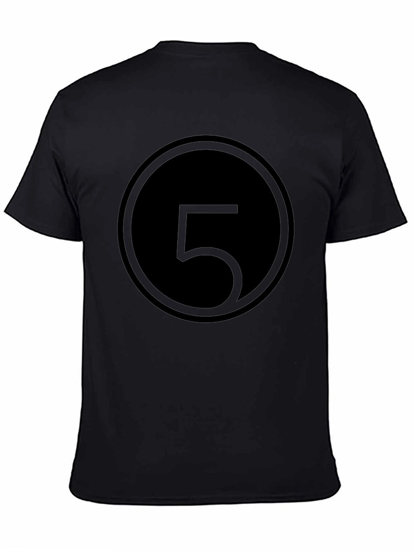 Number 5 Circle Graphic Tee - Stylish Menswear