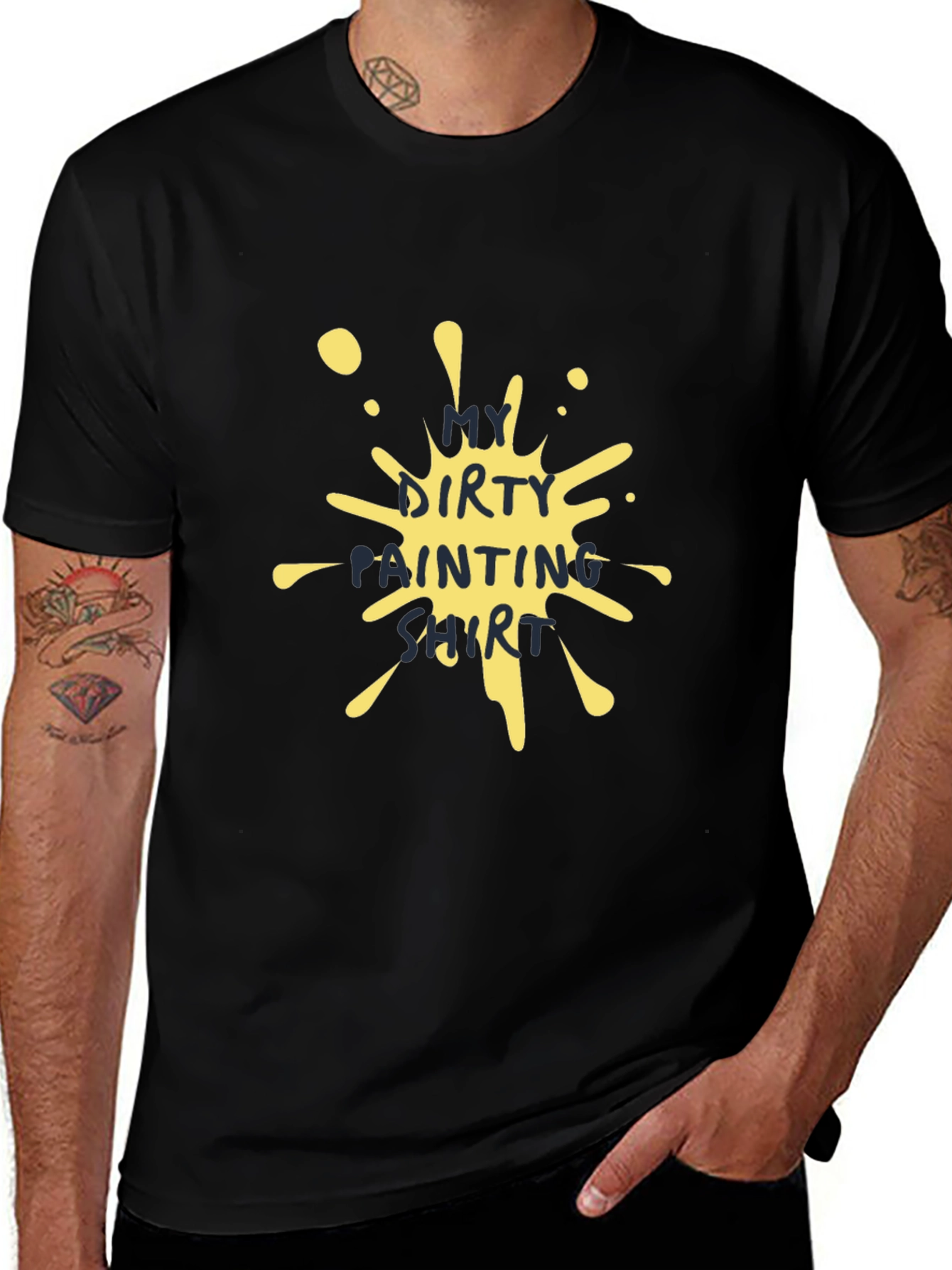 Dirty Painting Shirt - Unique Artistic T-Shirt