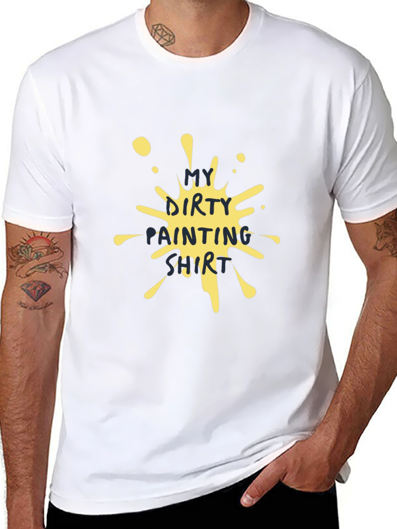 Dirty Painting Shirt - Unique Artistic T-Shirt