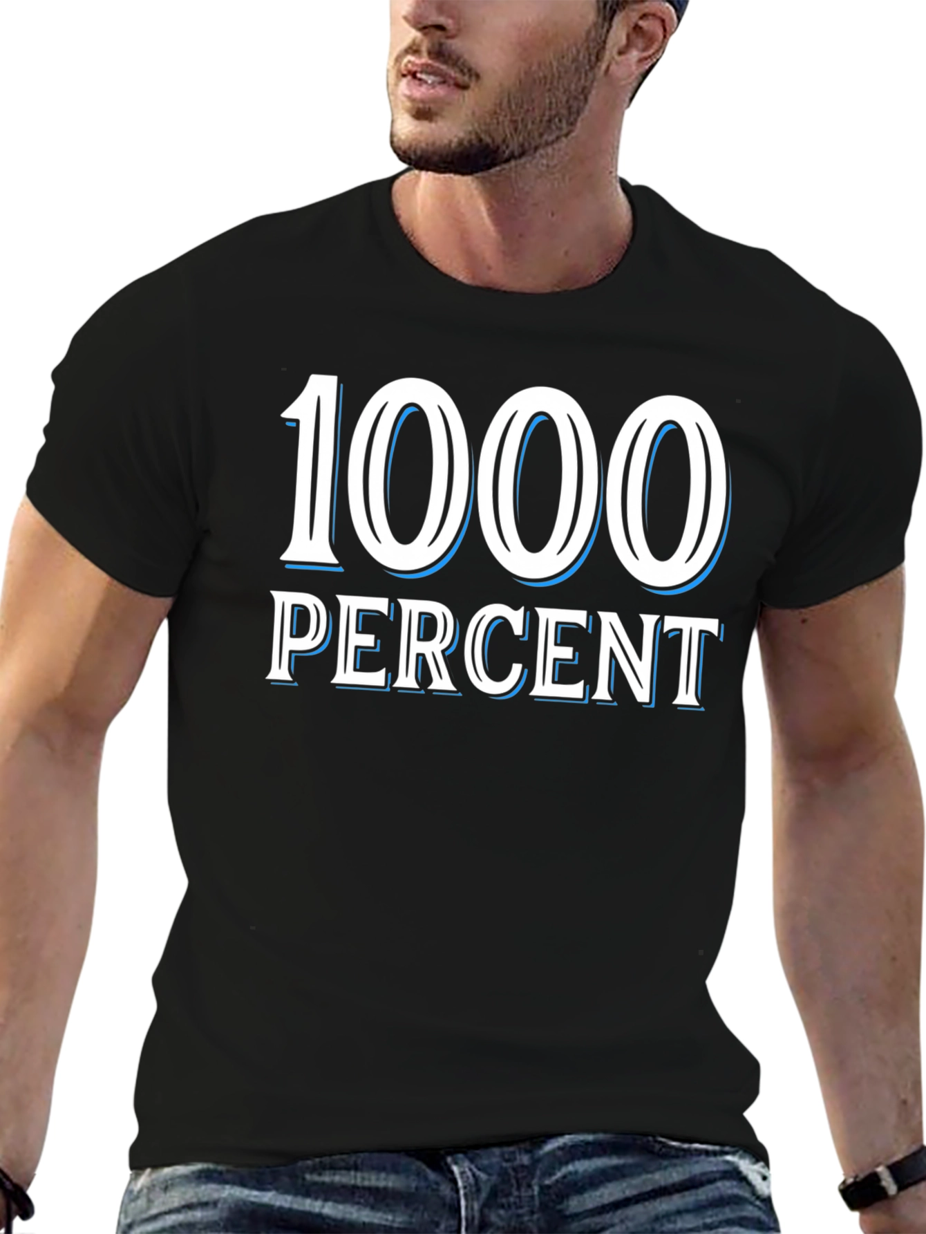 1000 Percent Graphic T-Shirt - Bold Statement Tee