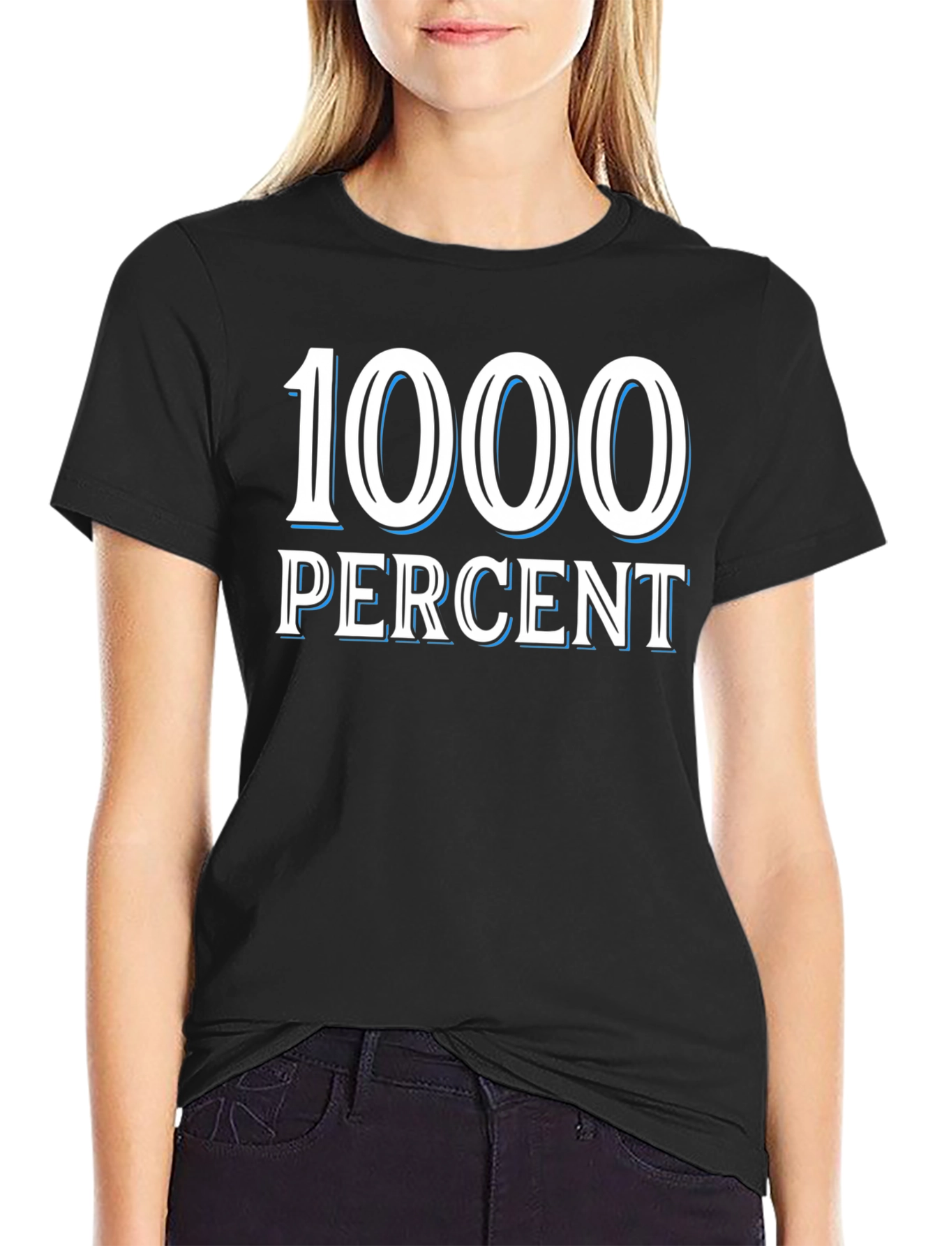 1000 Percent Graphic T-Shirt - Bold Statement Tee
