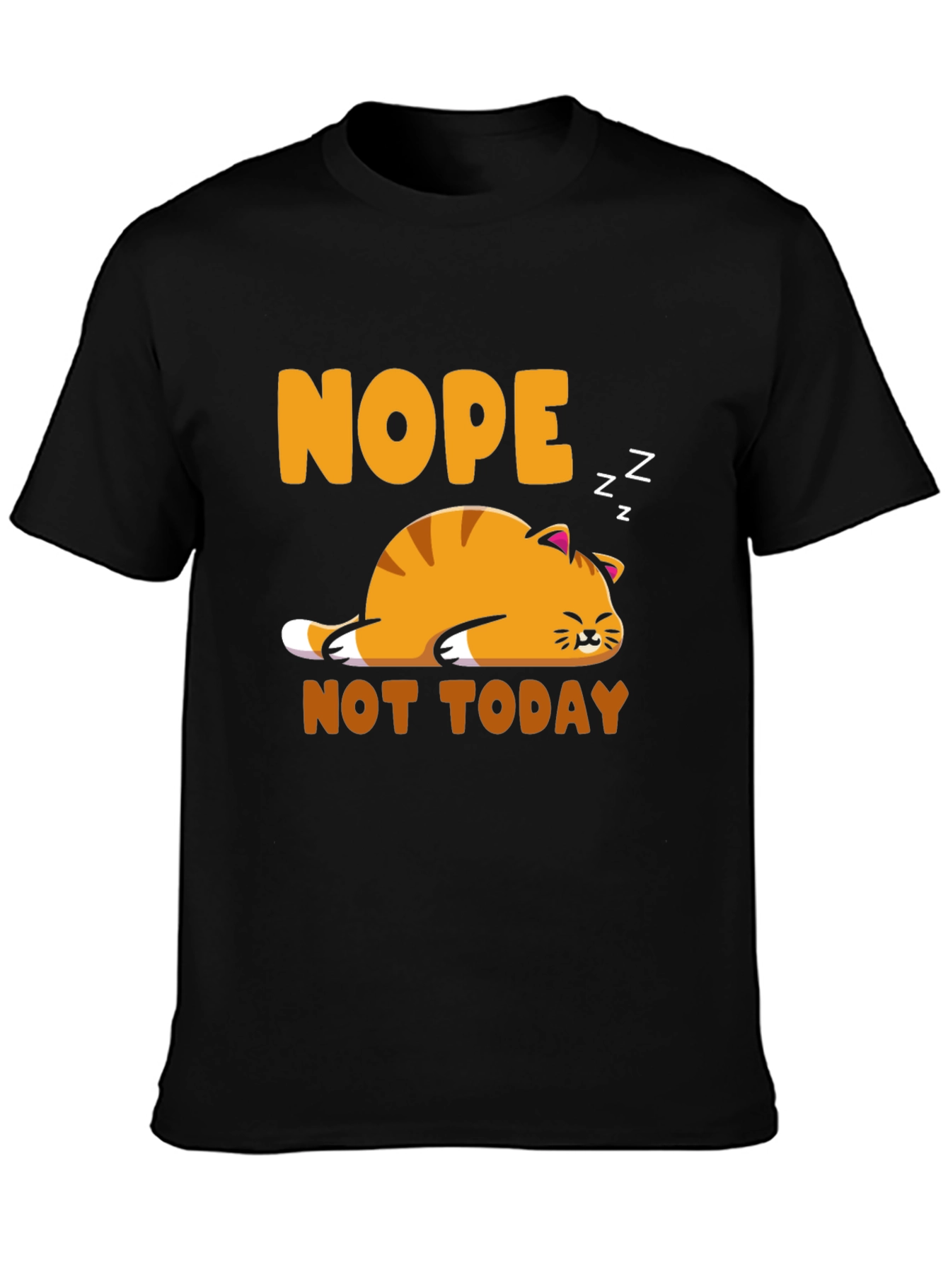 Nope Not Today Cat Graphic Tee