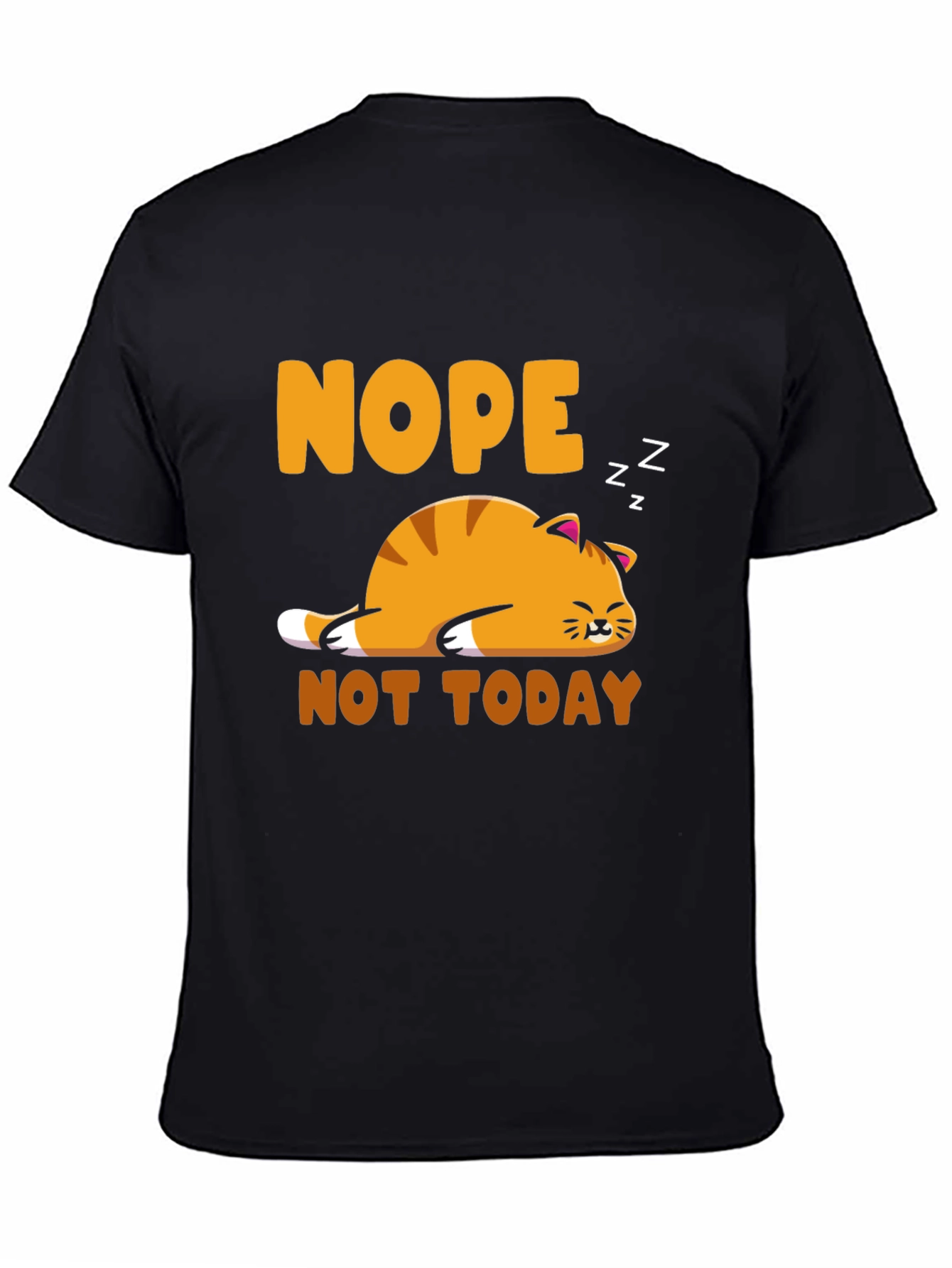 Nope Not Today Cat Graphic Tee
