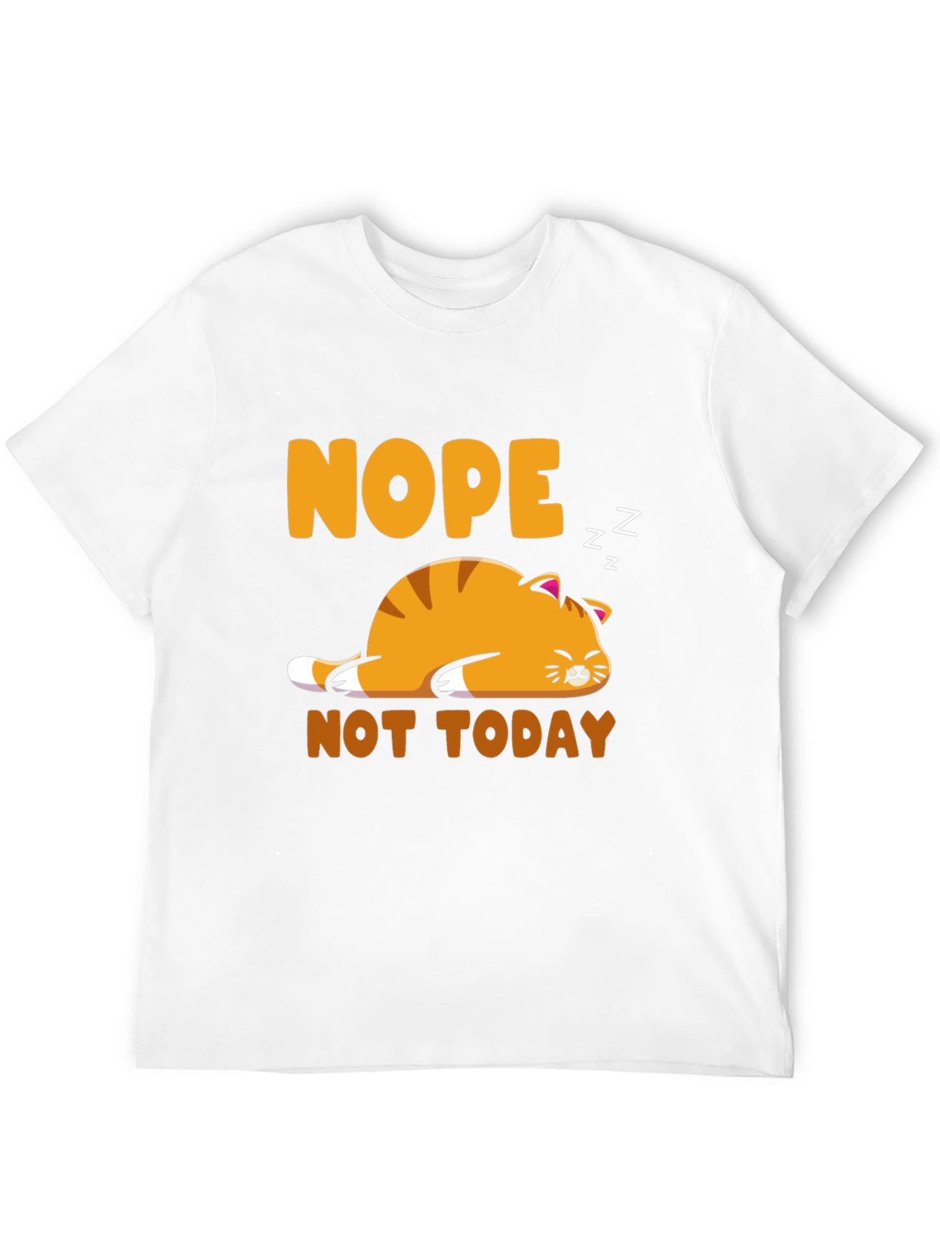Nope Not Today Cat Graphic Tee