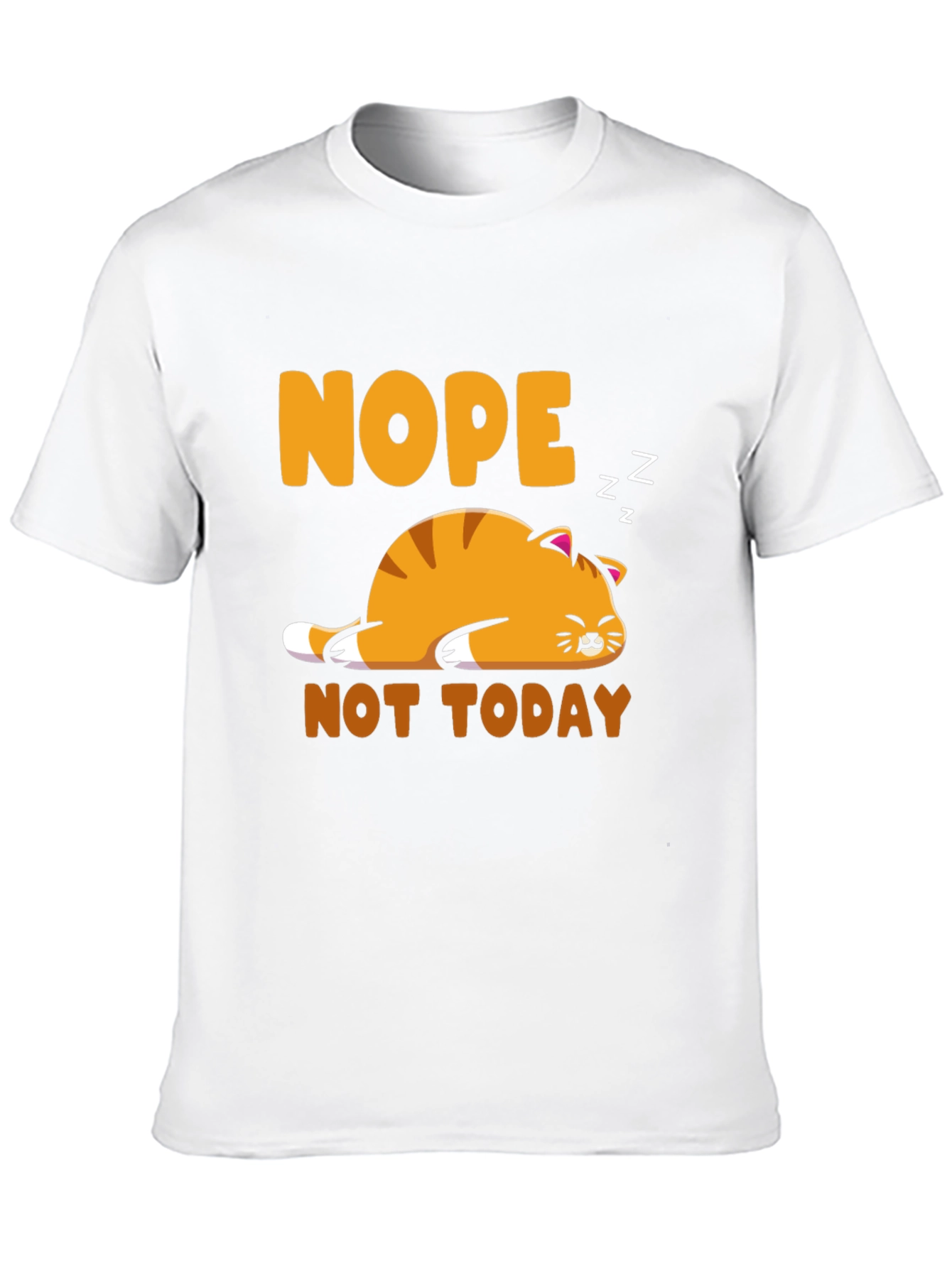 Nope Not Today Cat Graphic Tee