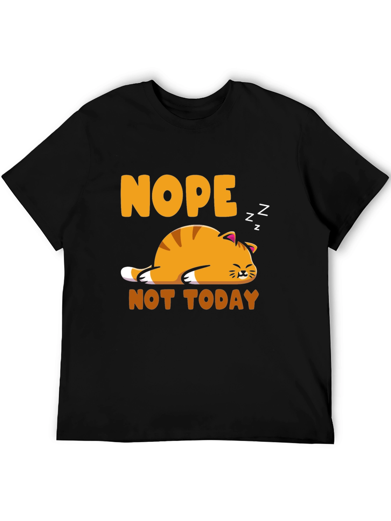 Nope Not Today Cat Graphic Tee