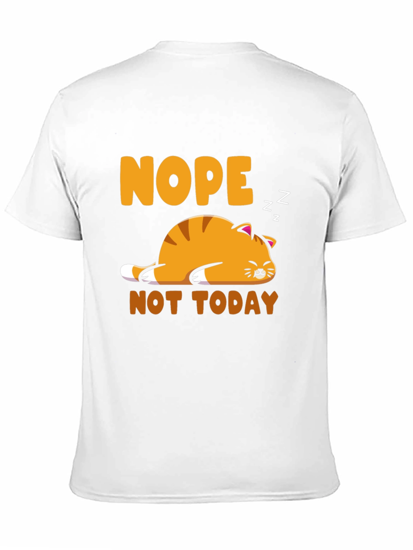 Nope Not Today Cat Graphic Tee