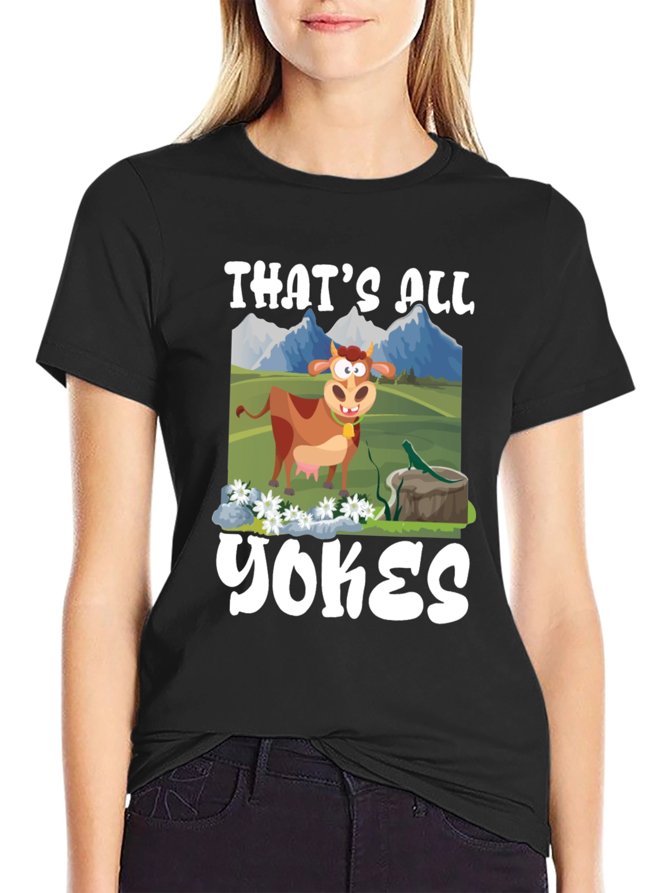 Funny Thats All Yokes Graphic T-Shirt