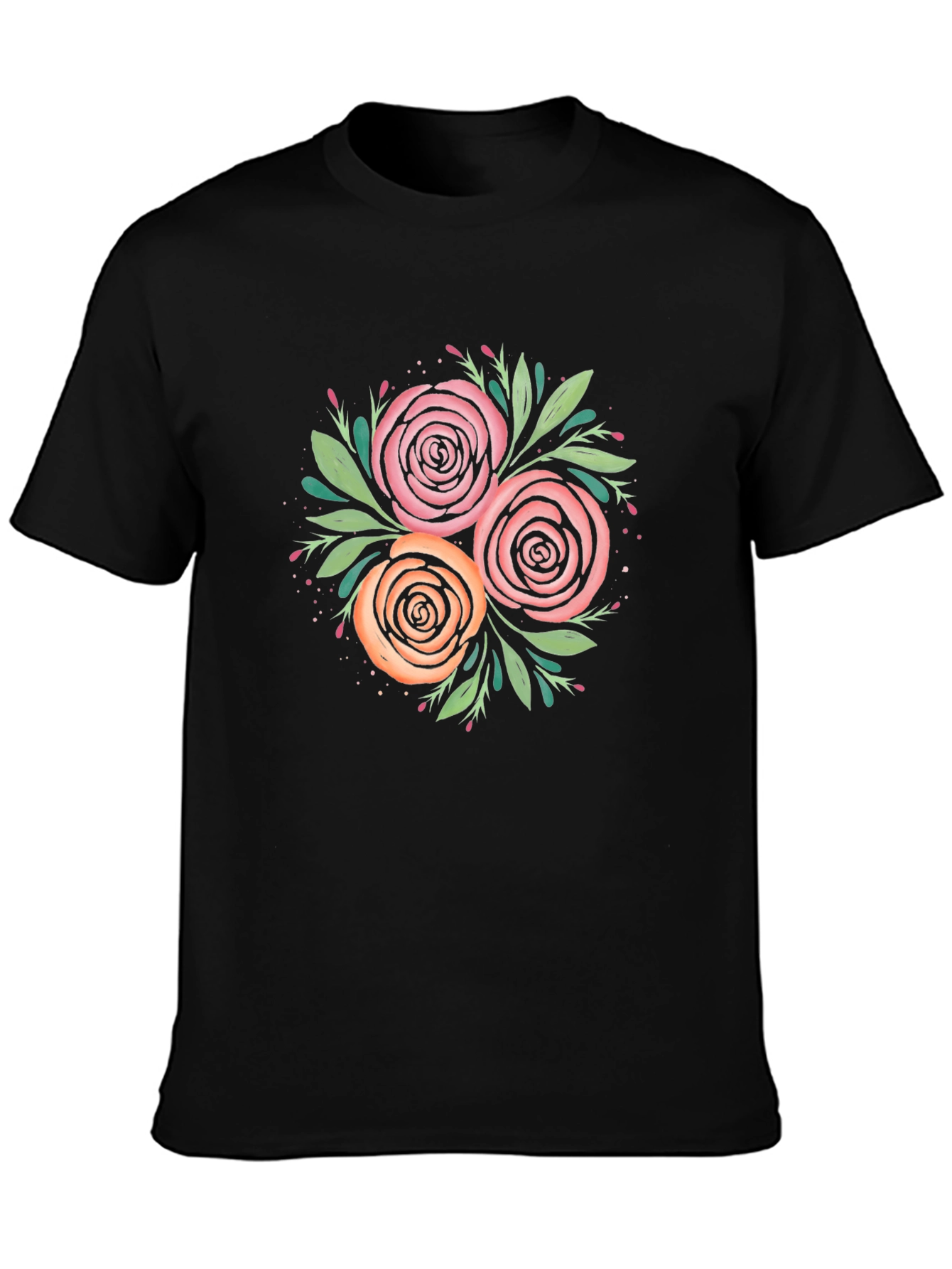 Floral T-Shirt - Roses Graphic Tee