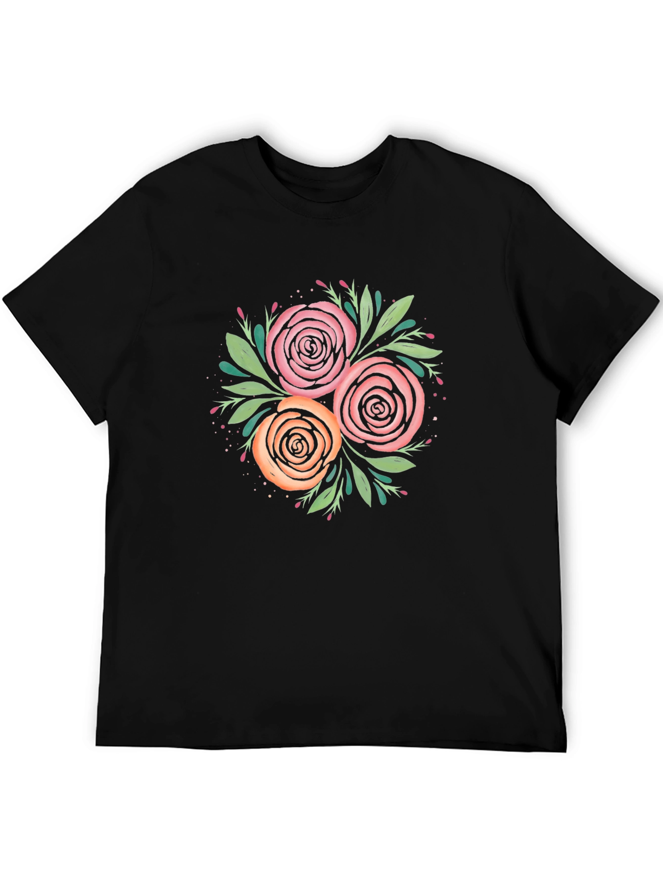 Floral T-Shirt - Roses Graphic Tee