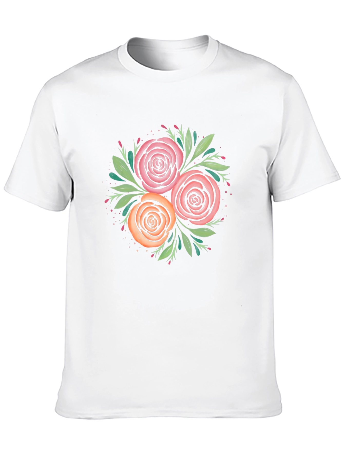 Floral T-Shirt - Roses Graphic Tee