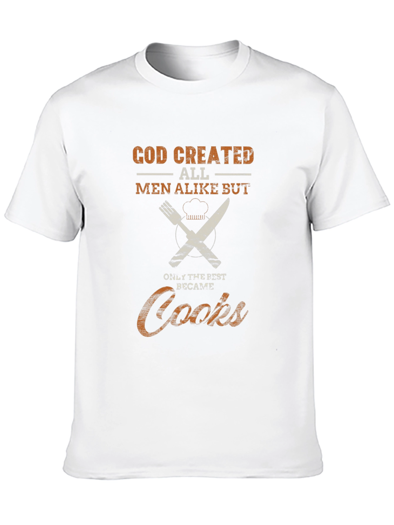 God Created Cooks - Black Graphic T-Shirt