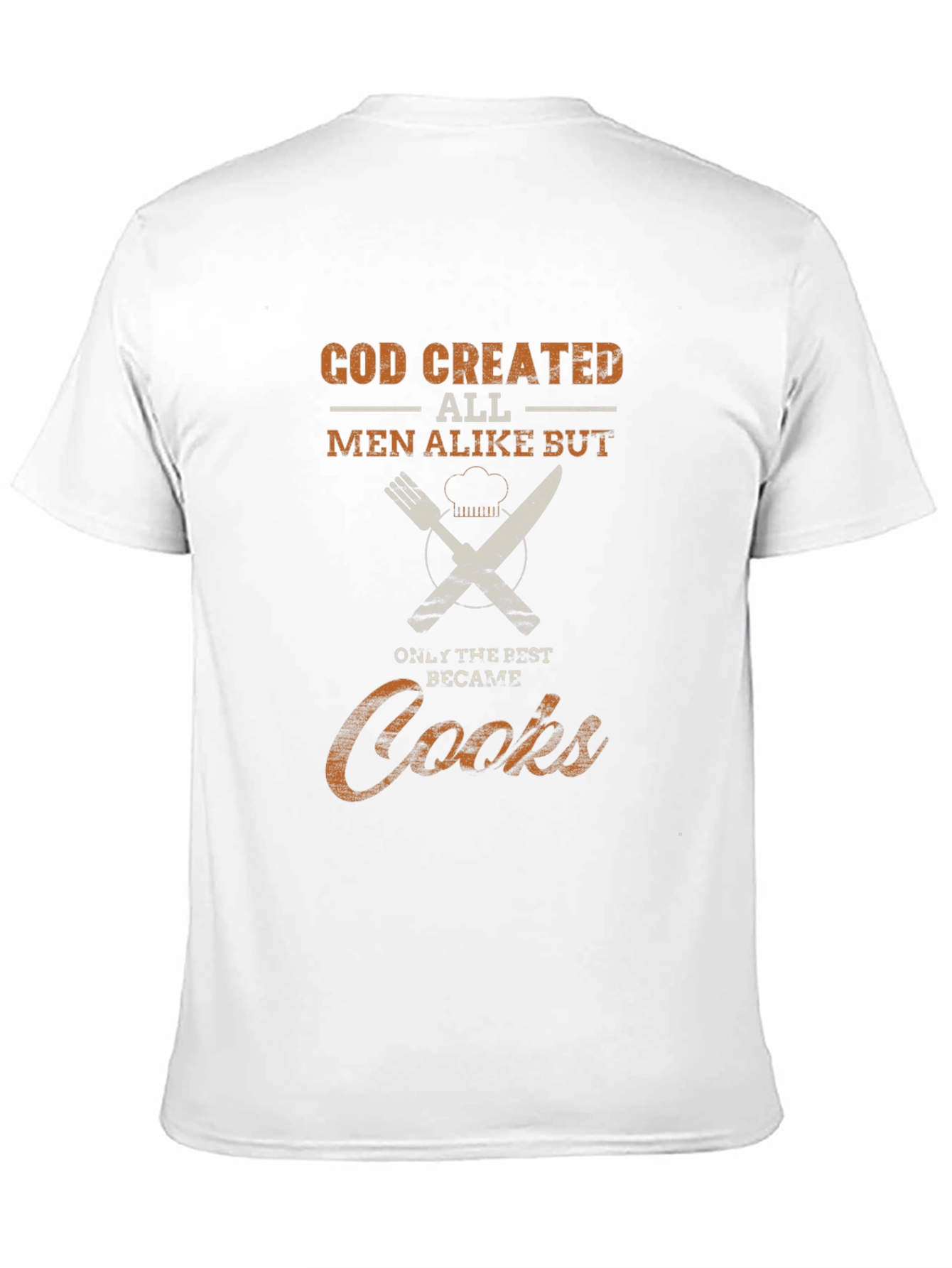 God Created Cooks - Black Graphic T-Shirt