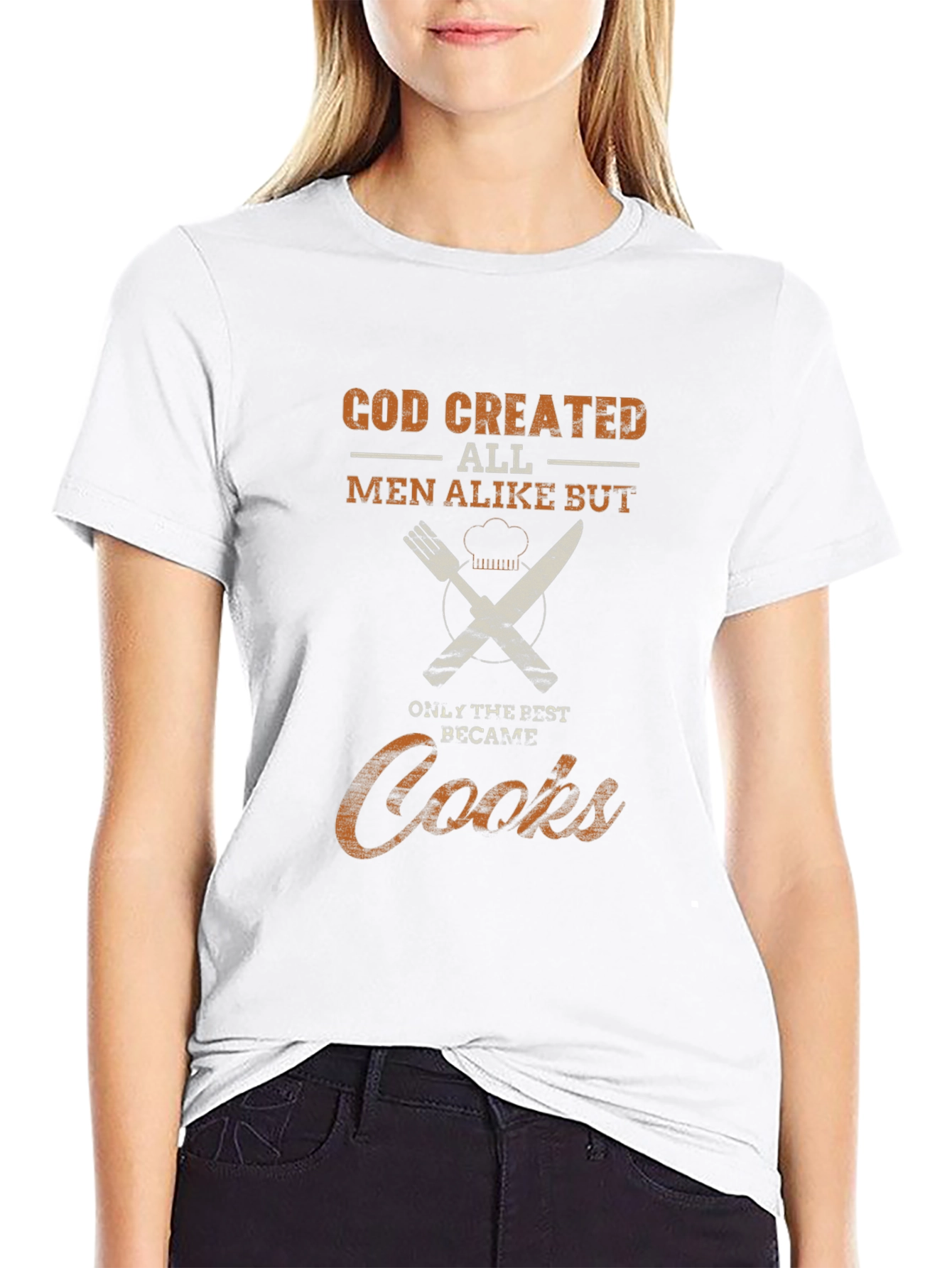 God Created Cooks - Black Graphic T-Shirt
