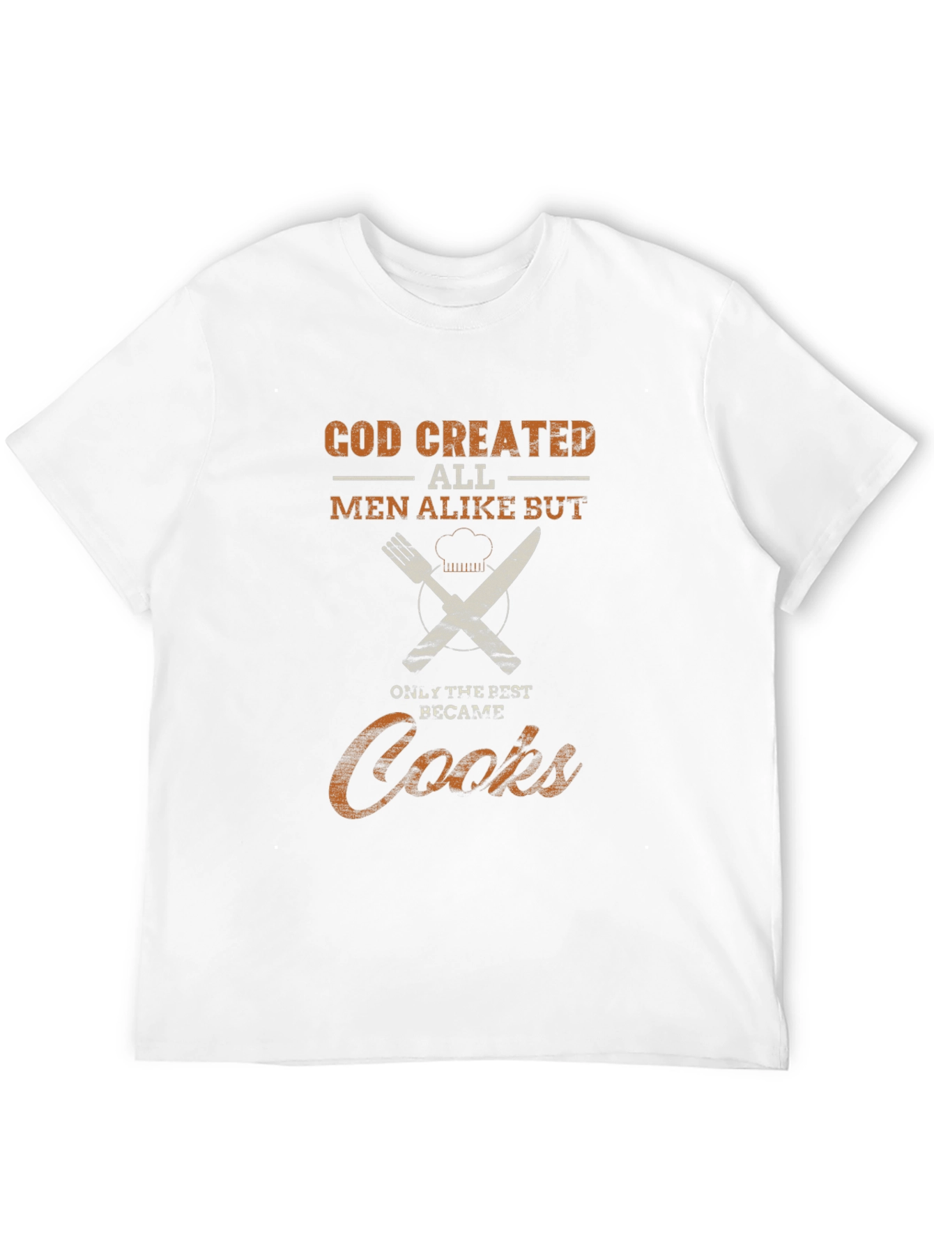 God Created Cooks - Black Graphic T-Shirt