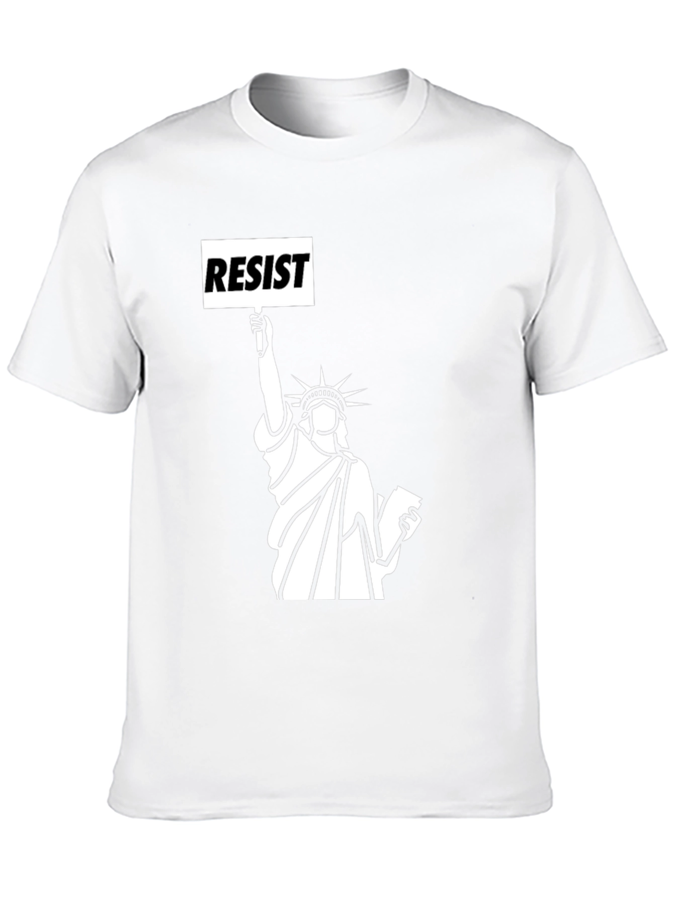 Resist Statue of Liberty Black T-Shirt