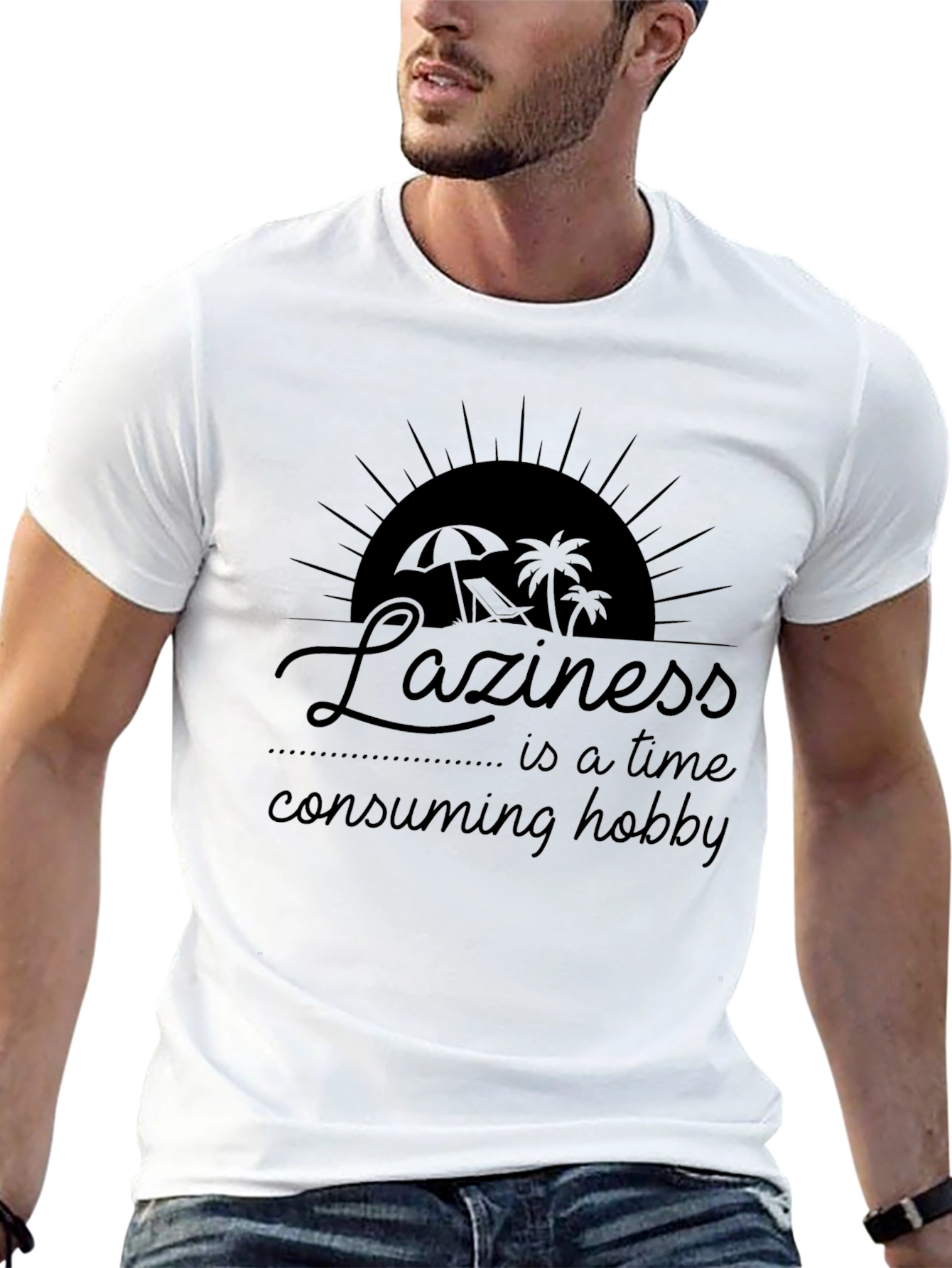 Laziness Hobby Graphic T-Shirt