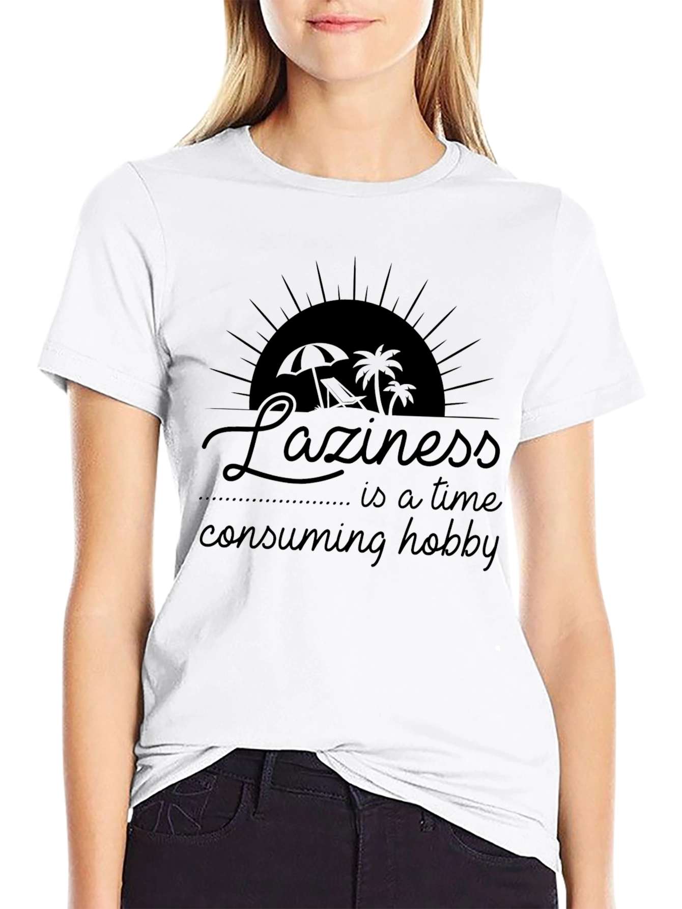 Laziness Hobby Graphic T-Shirt