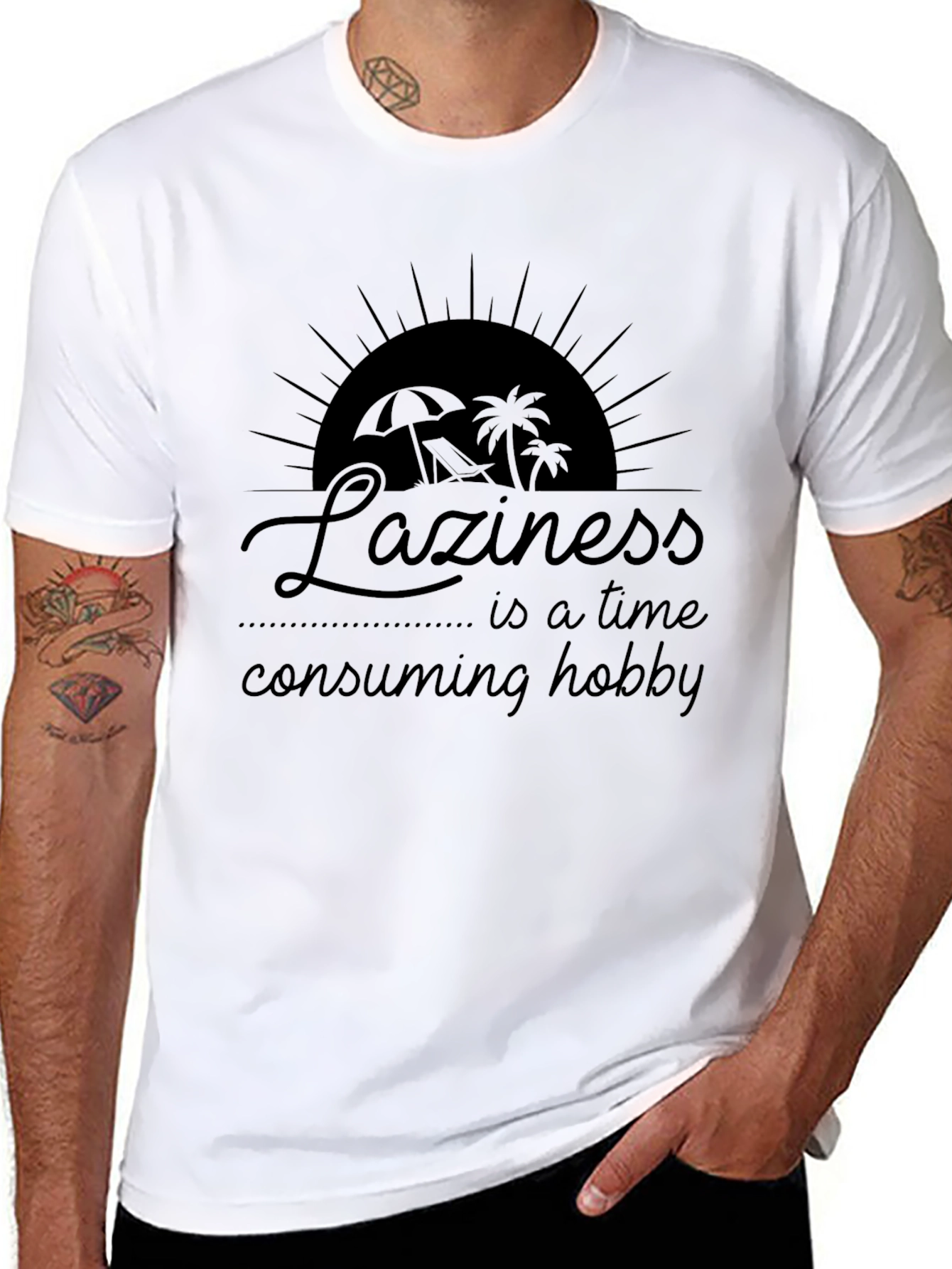 Laziness Hobby Graphic T-Shirt