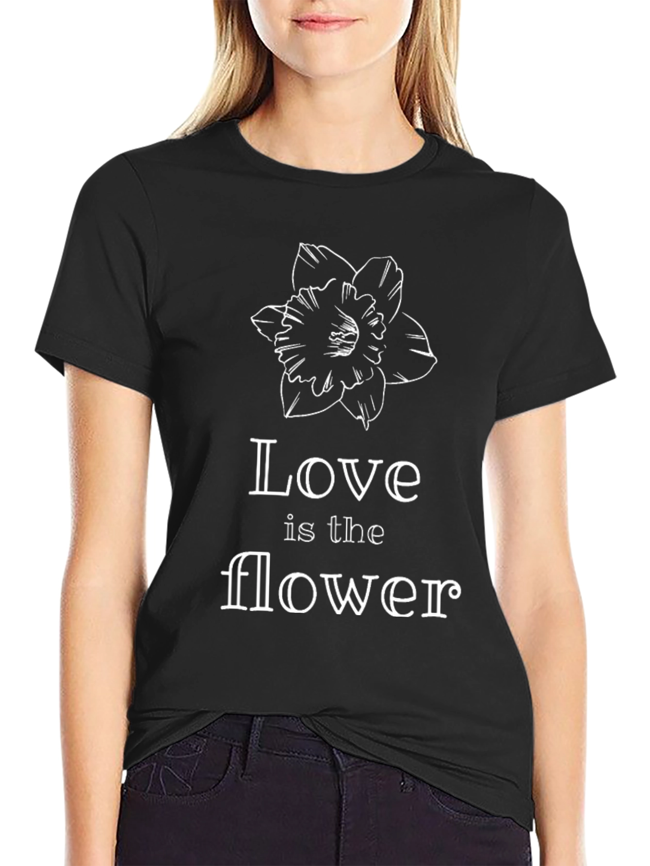 Love is the Flower T-Shirt - Black