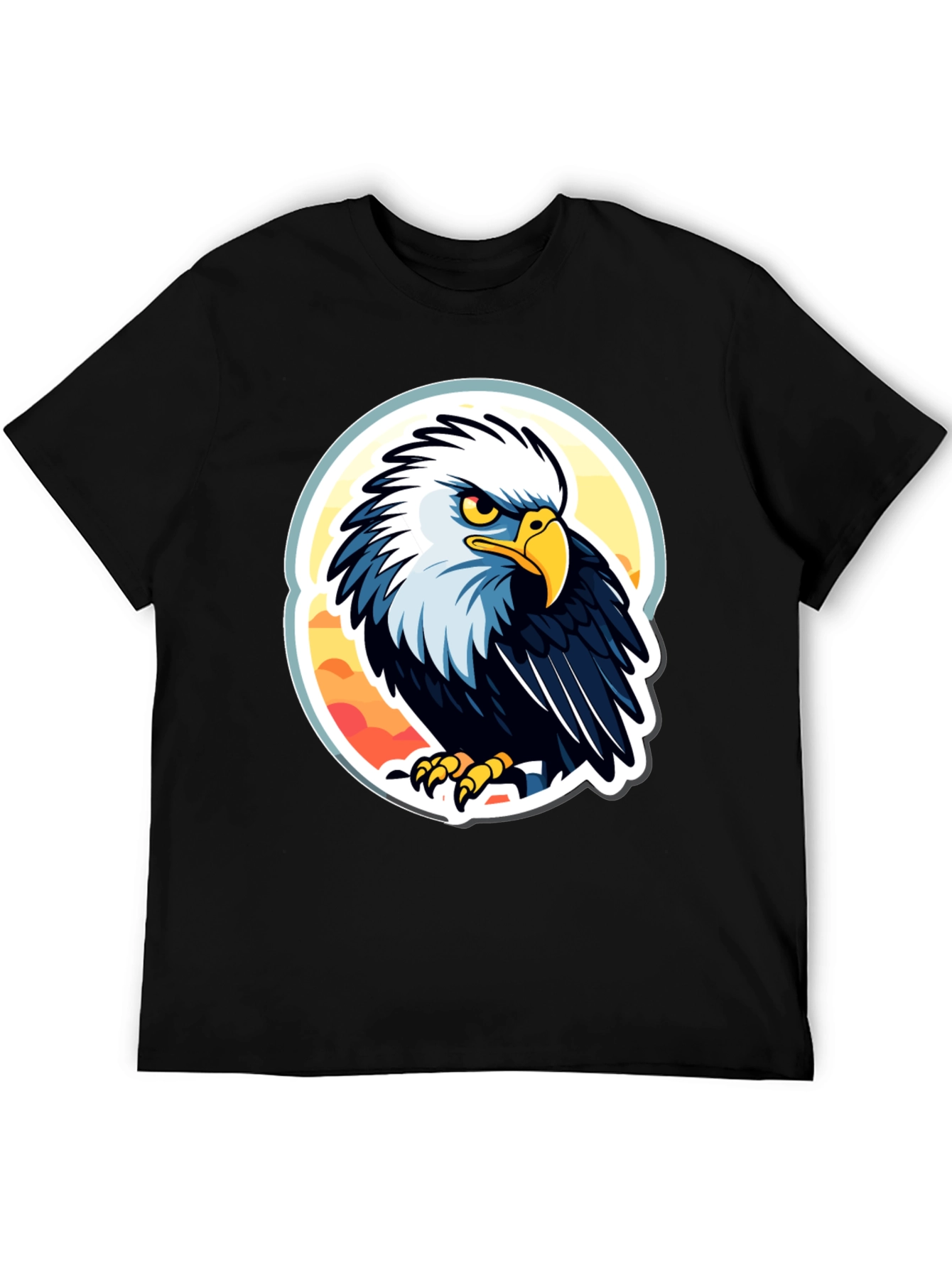 Bald Eagle Graphic T-Shirt - Patriotic Design