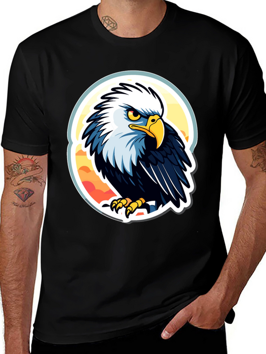 Bald Eagle Graphic T-Shirt - Patriotic Design