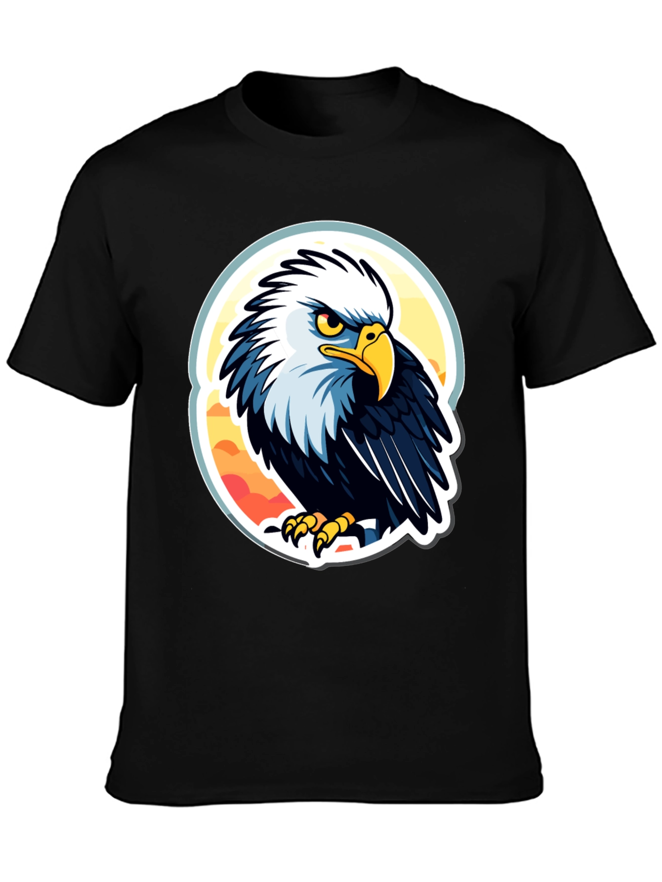 Bald Eagle Graphic T-Shirt - Patriotic Design