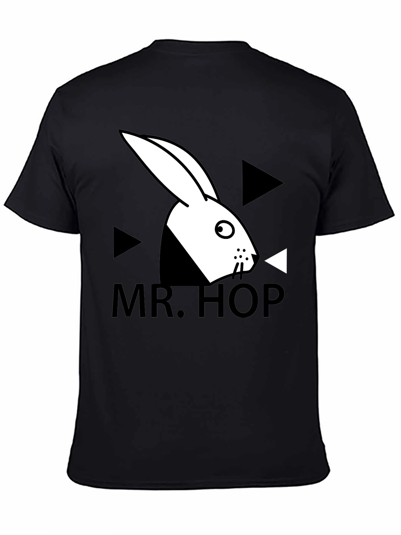 Mr. Hop Graphic Tee - Trendy Rabbit Design