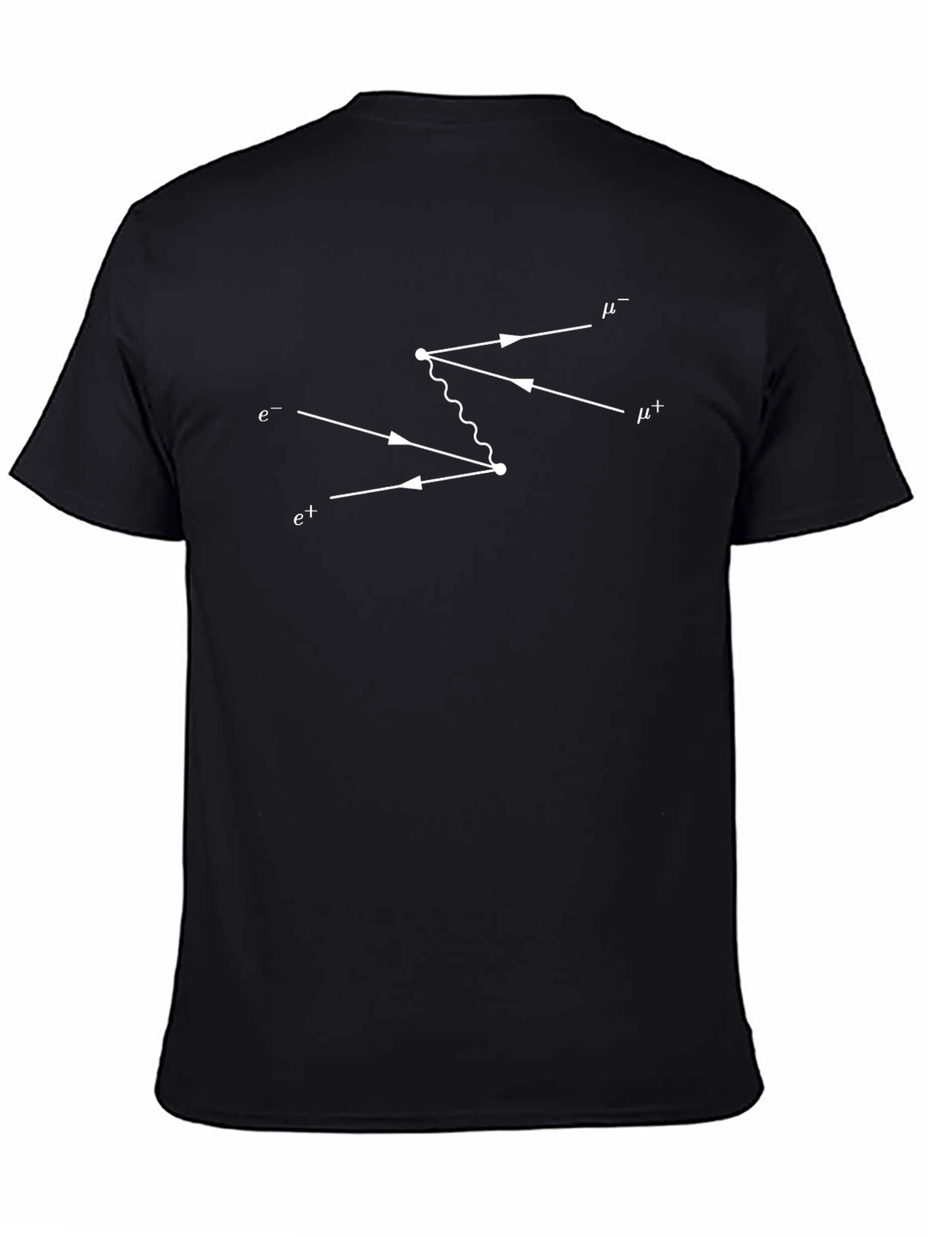 Particle Physics Feynman Diagram Black T-Shirt