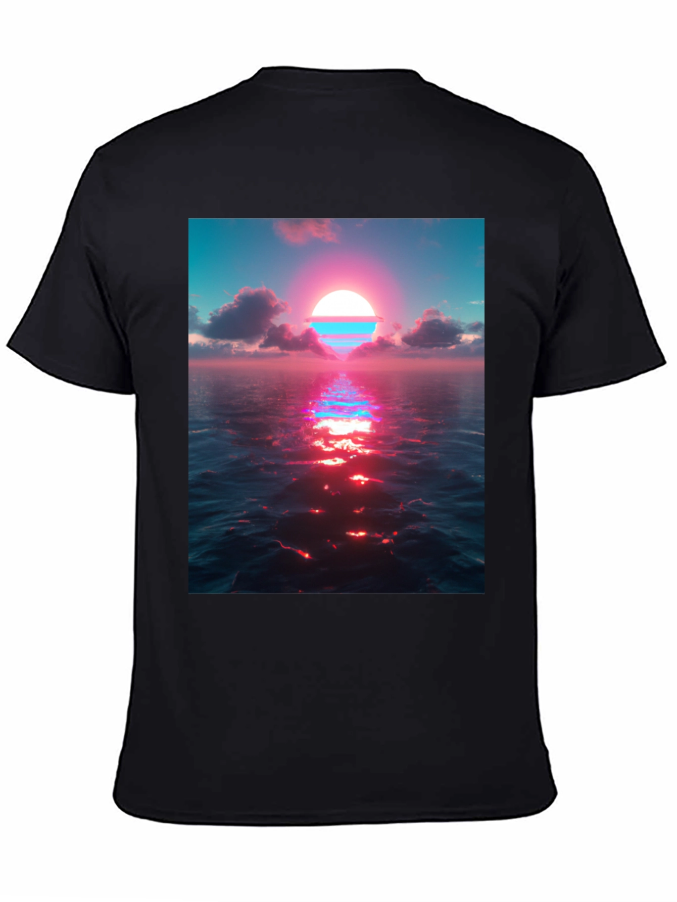 Sunset Ocean View Graphic Tee - Stylish Comfort