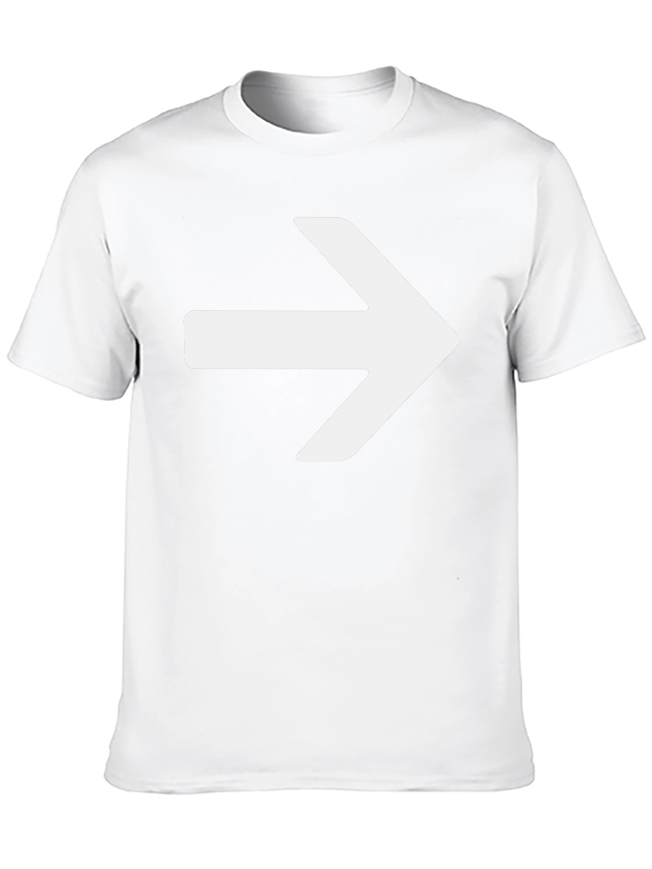Right Arrow Graphic T-Shirt - Black Cotton Tee
