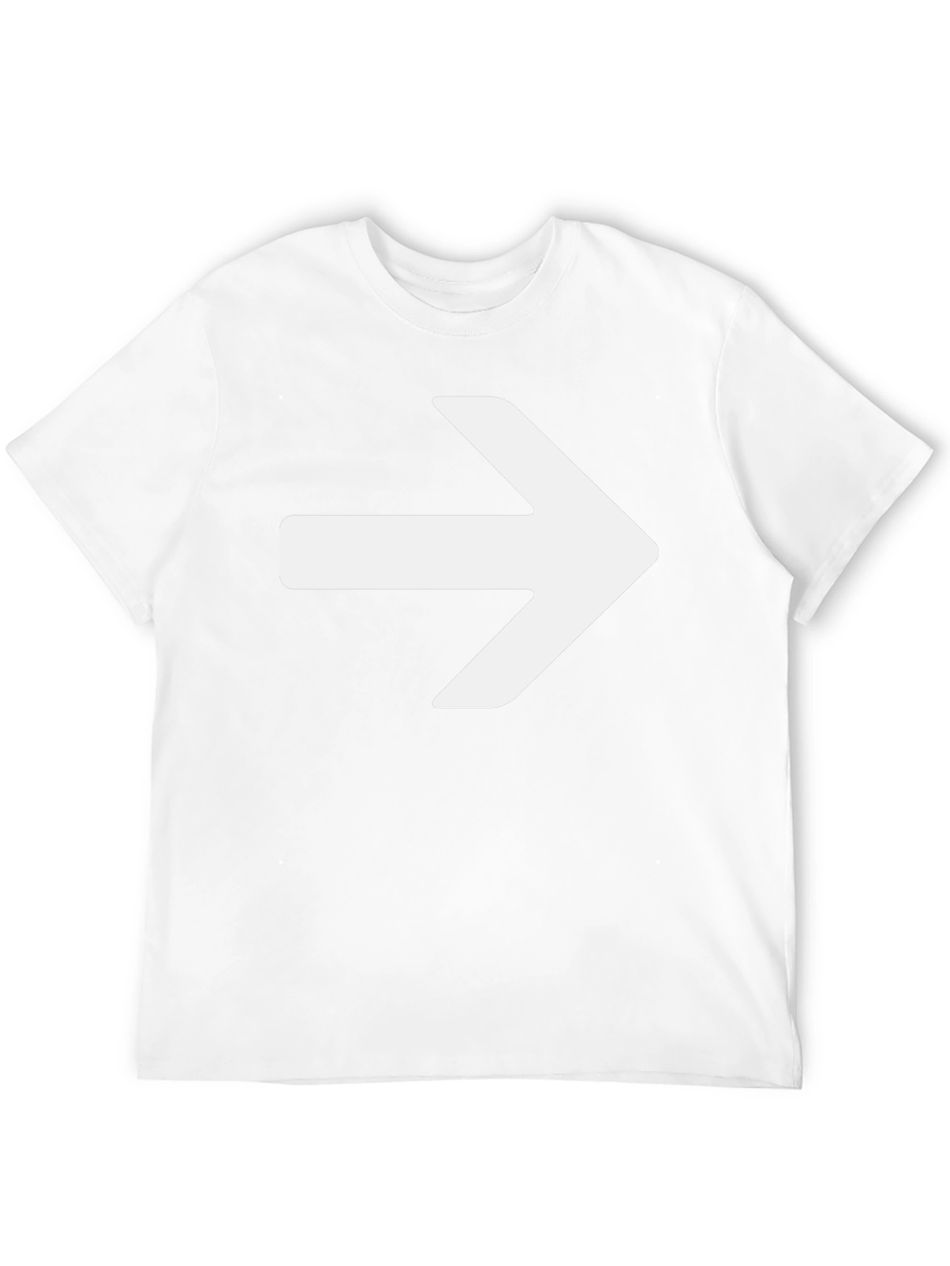 Right Arrow Graphic T-Shirt - Black Cotton Tee