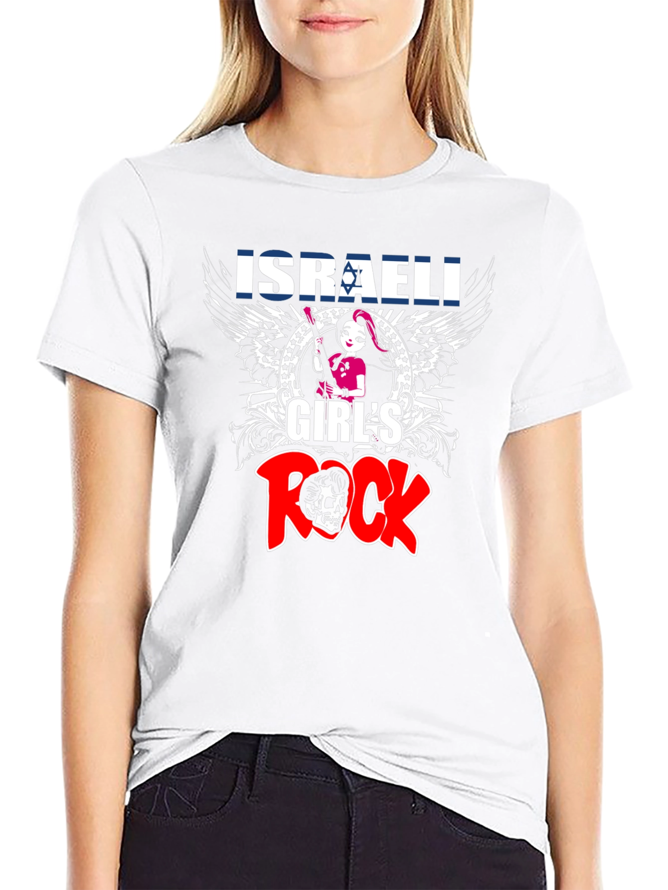 Israeli Girls Rock T-Shirt - Black