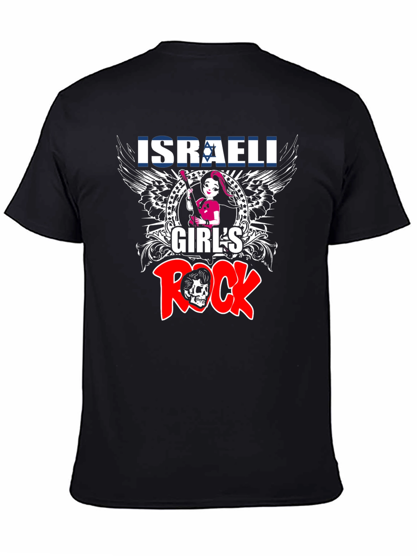 Israeli Girls Rock T-Shirt - Black