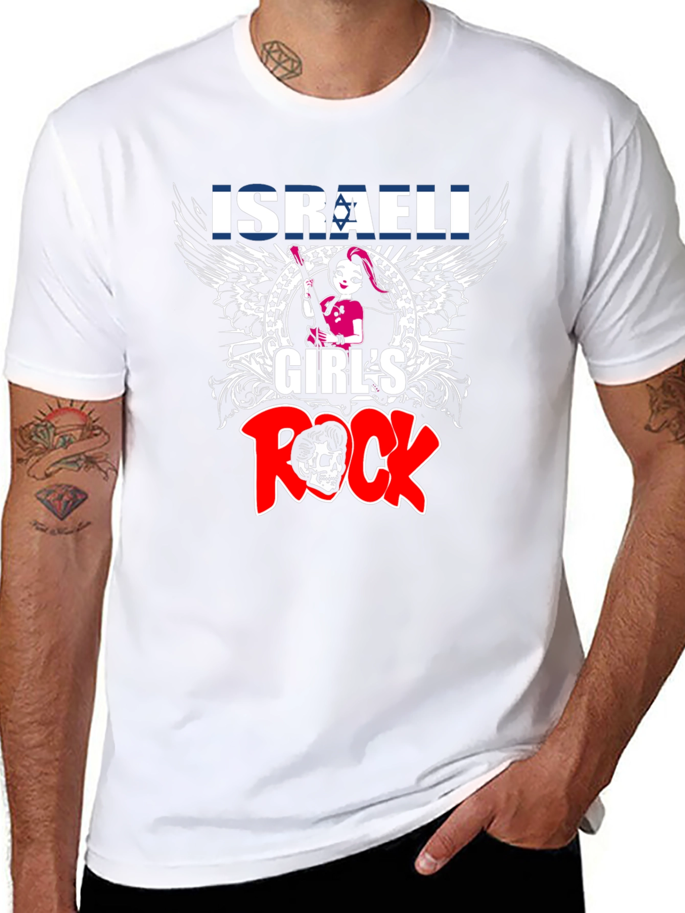 Israeli Girls Rock T-Shirt - Black