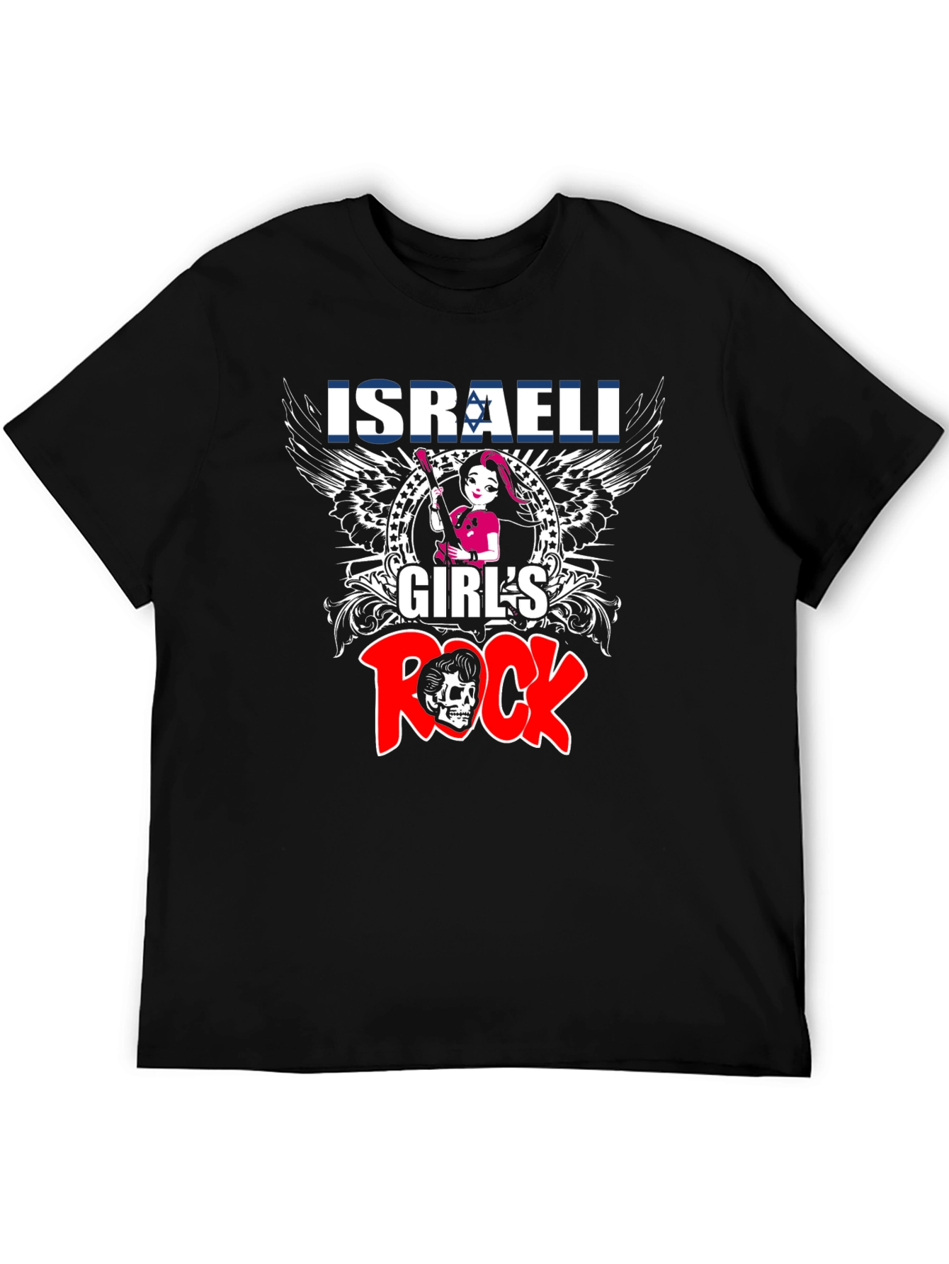 Israeli Girls Rock T-Shirt - Black