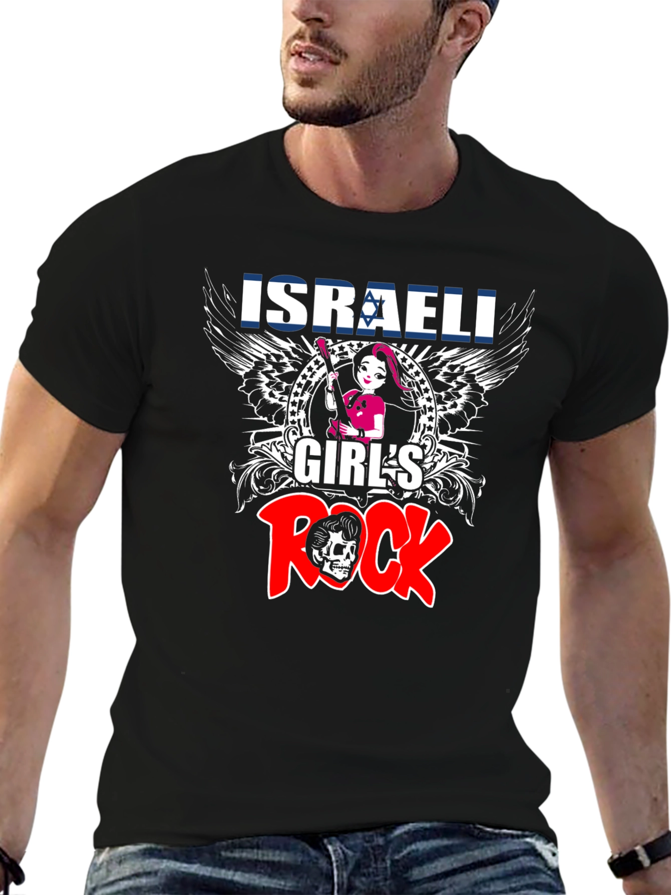Israeli Girls Rock T-Shirt - Black
