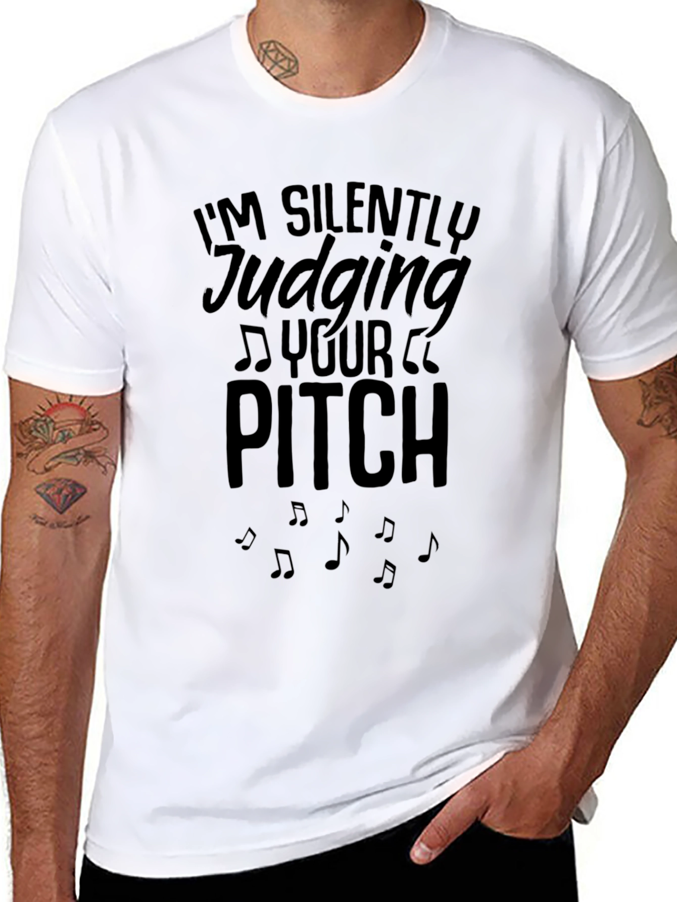 Silently Judging Your Pitch Black Graphic Tee
