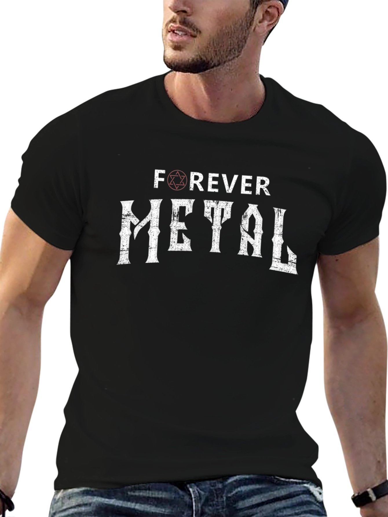 Forever Metal Graphic Tee - Black Unisex T-Shirt